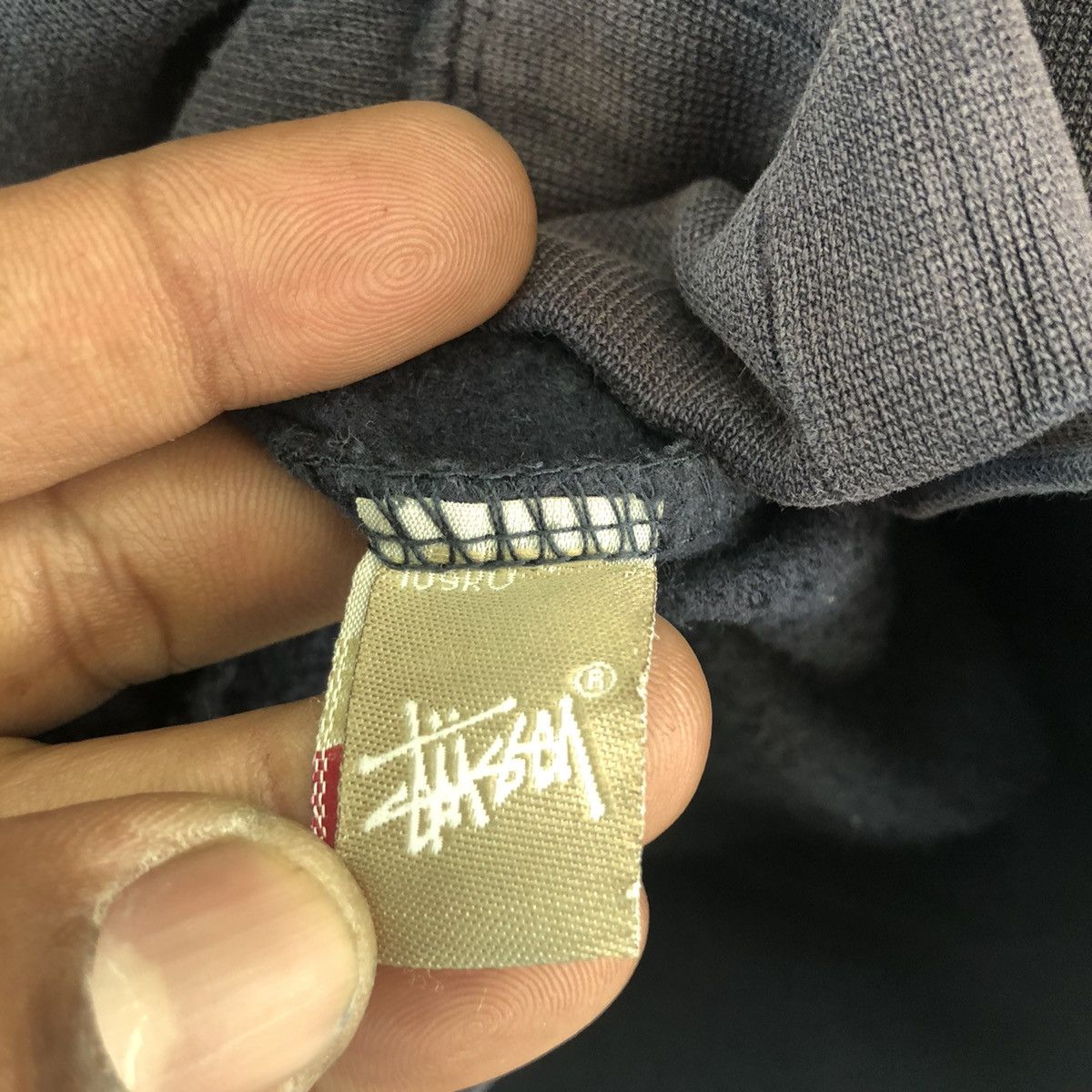 Stussy × Vintage STUSSY SWEATSHIRT HOODIE FADED GREY Size US M / EU 48-50 / 2 - 11 Thumbnail