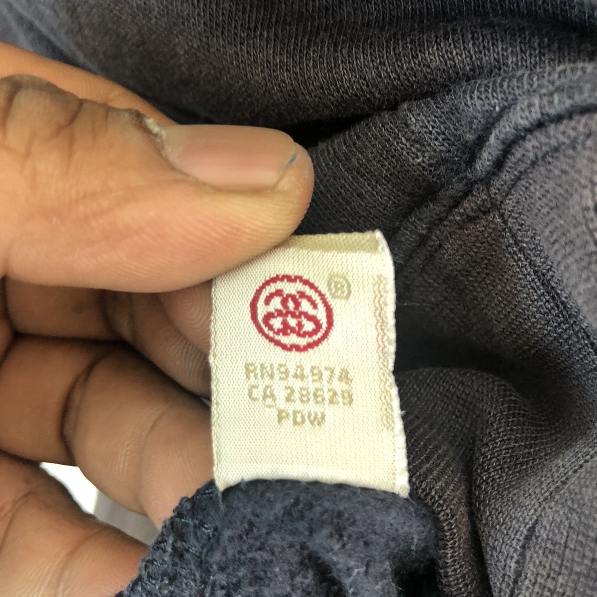 Stussy × Vintage STUSSY SWEATSHIRT HOODIE FADED GREY Size US M / EU 48-50 / 2 - 12 Thumbnail