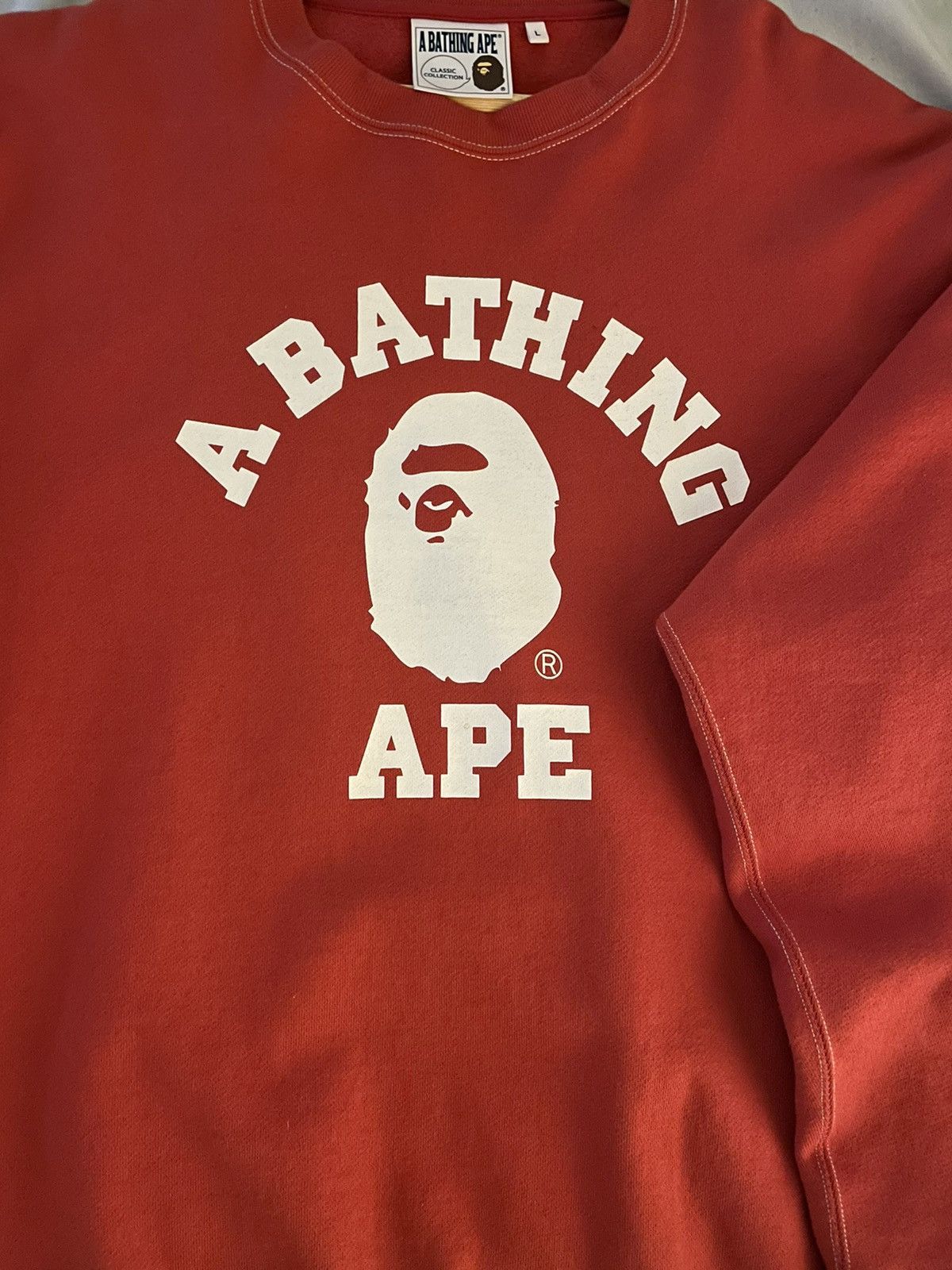 Bape Bape College Crewneck Size US L / EU 52-54 / 3 - 2 Thumbnail