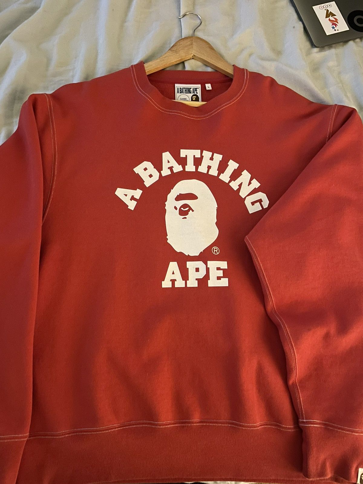 Bape Bape College Crewneck Size US L / EU 52-54 / 3 - 1 Thumbnail