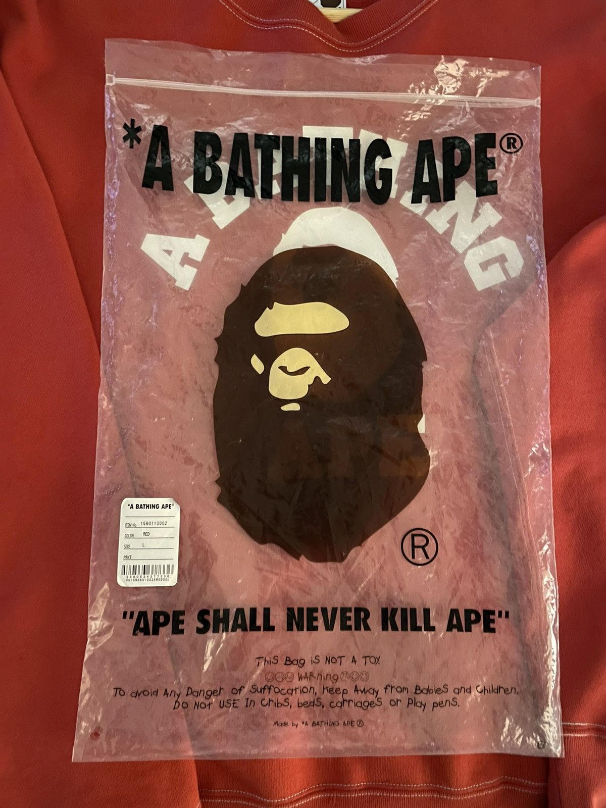 Bape Bape College Crewneck Size US L / EU 52-54 / 3 - 8 Thumbnail