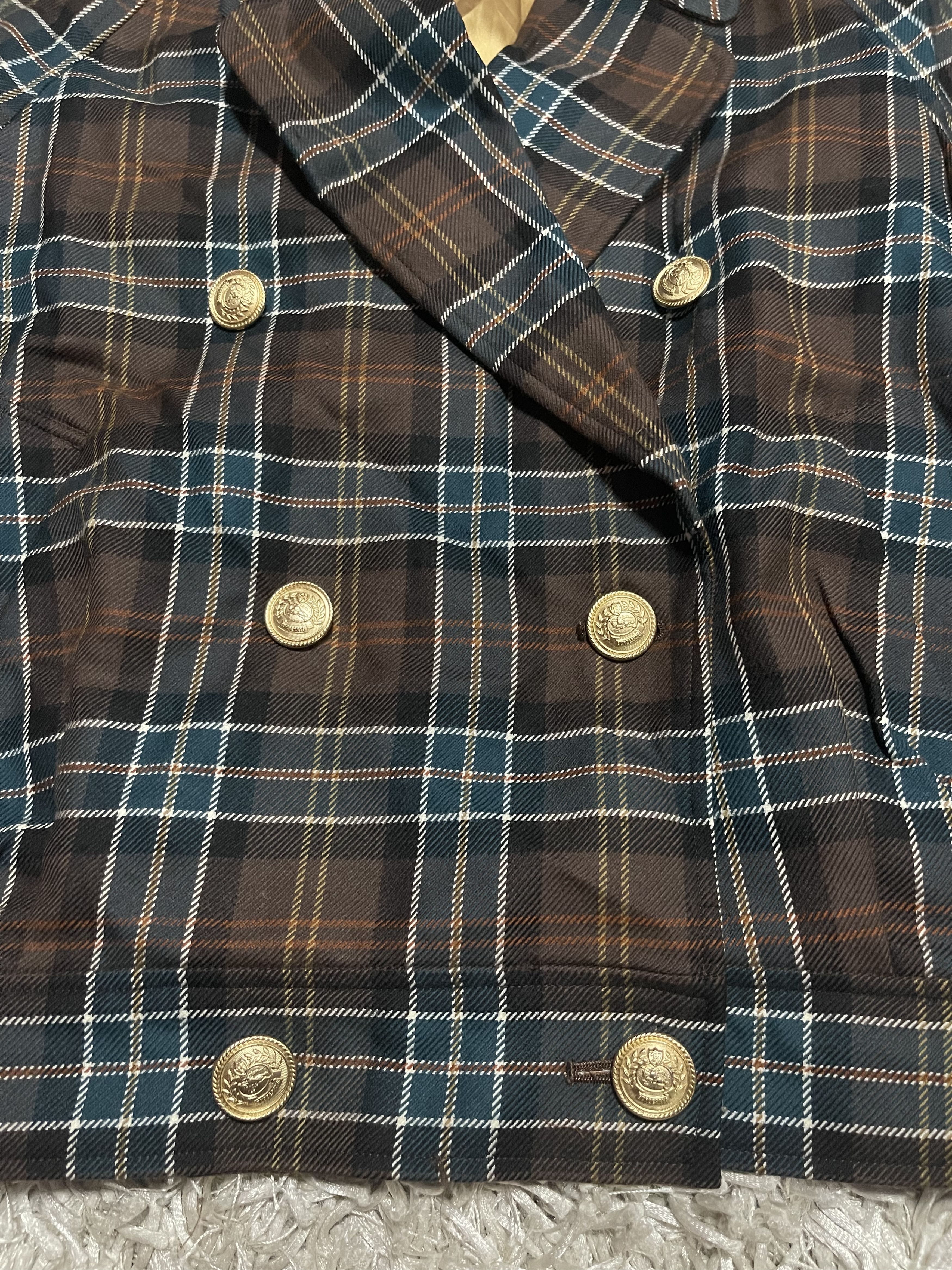 Burberry VINTAGE BURBERRYS CHECK JACKET WOOL JAPAN Size L / US 10 / IT 46 - 5 Thumbnail