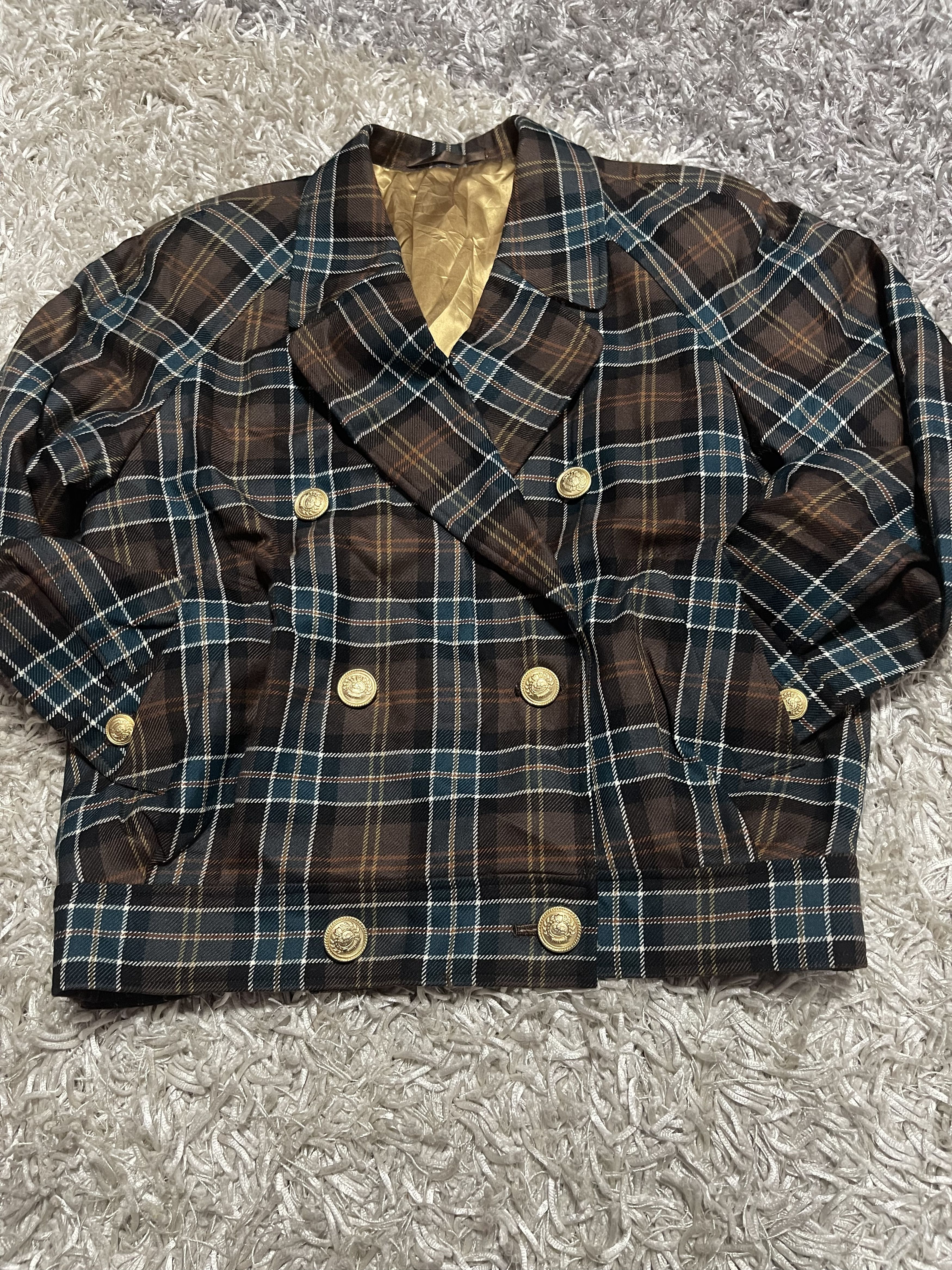 Burberry VINTAGE BURBERRYS CHECK JACKET WOOL JAPAN Size L / US 10 / IT 46 - 4 Thumbnail
