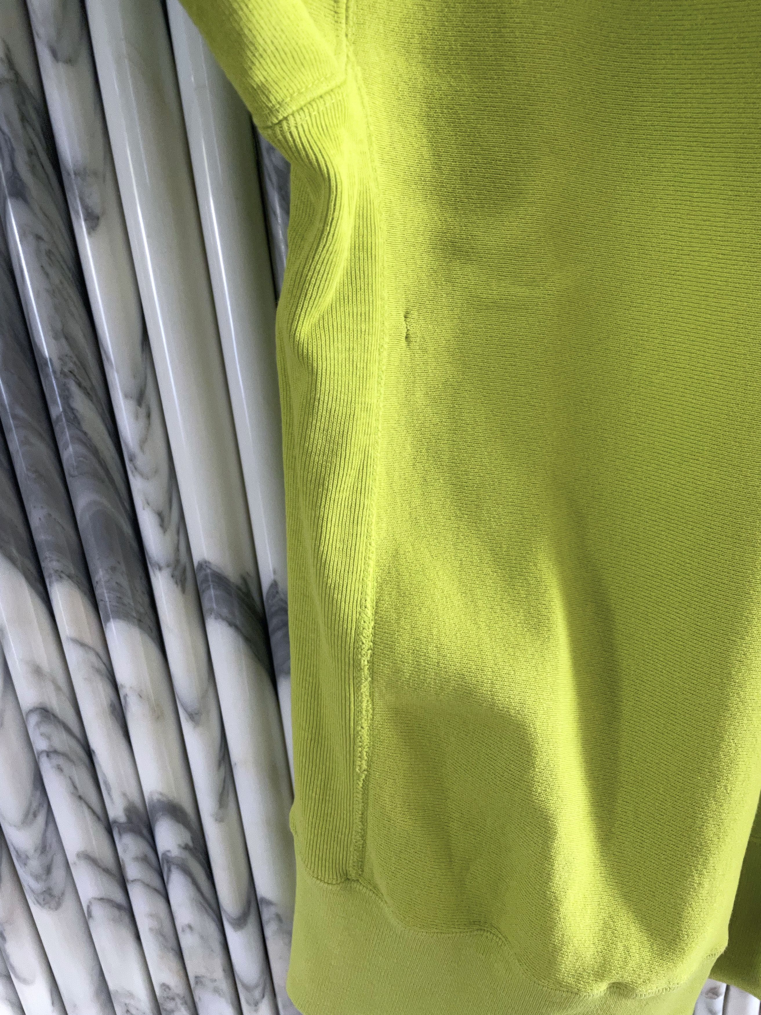 Champion VINTAGE REVERSE WEAVE NEON LIME SWEATSHIRT Size US L / EU 52-54 / 3 - 5 Thumbnail