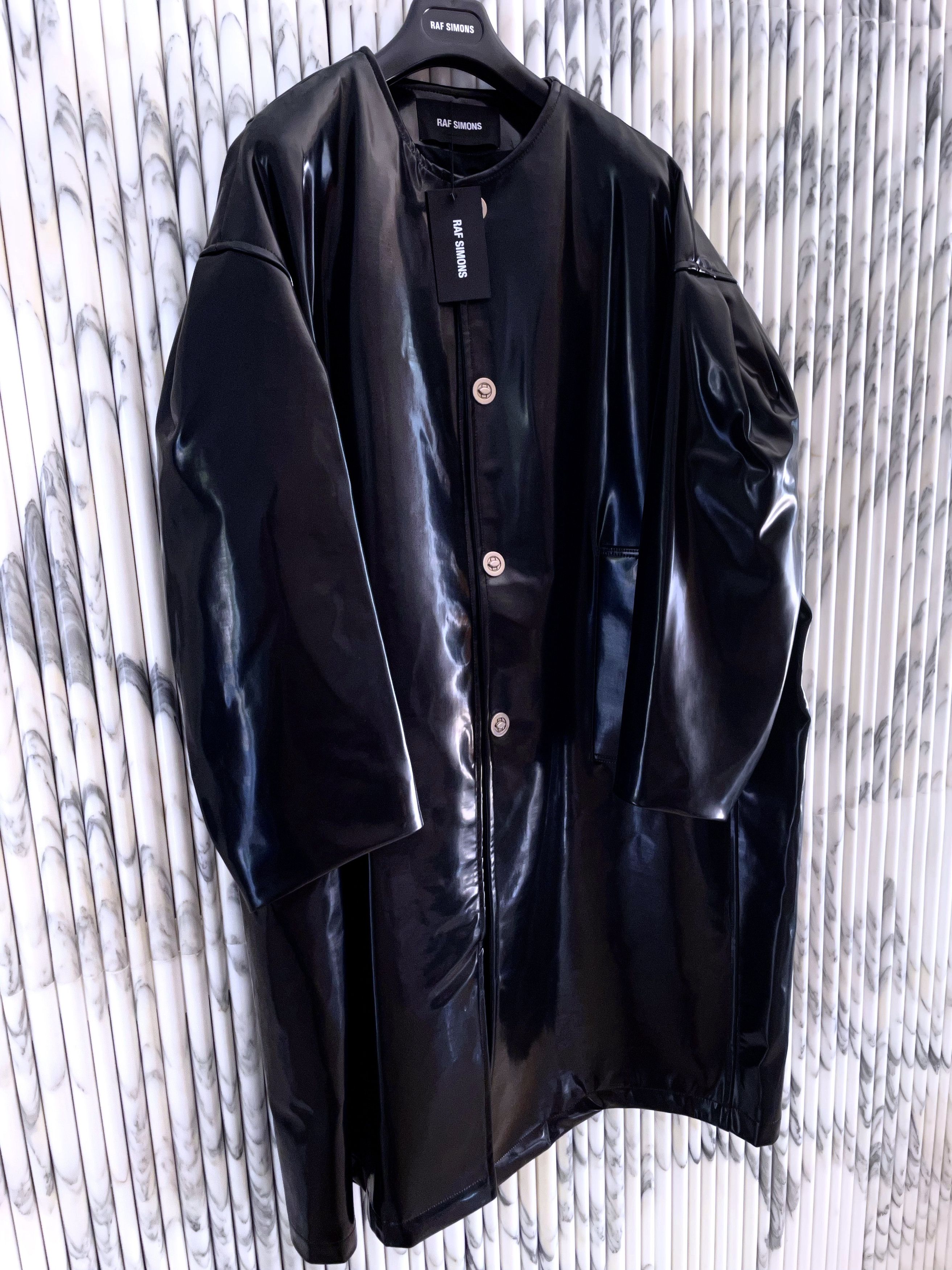 Raf Simons HOLYGRAIL BLADE RUNNER REPLICANT PATENT LEATHER COUTURE COAT Size US M / EU 48-50 / 2 - 6 Thumbnail