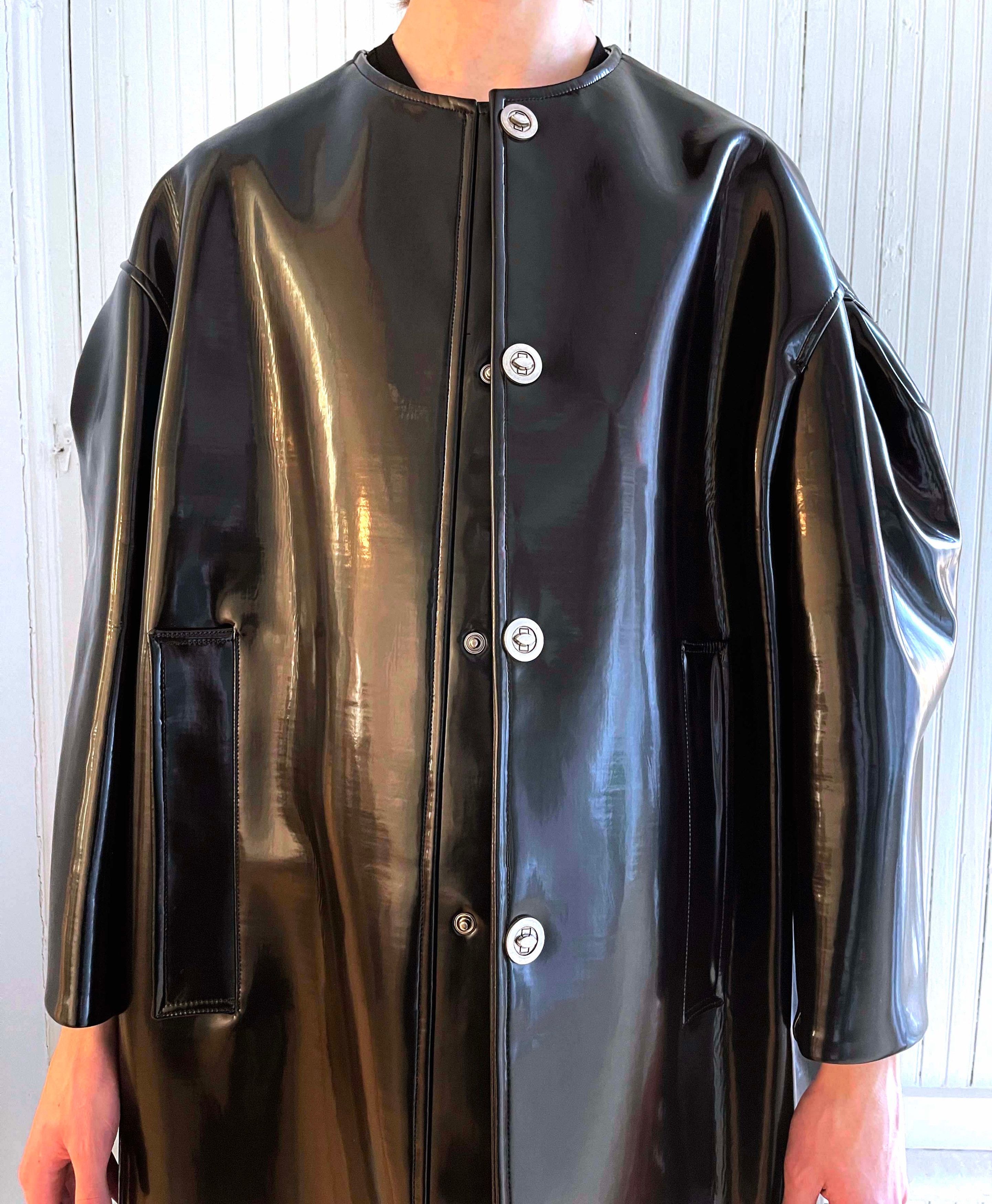 Raf Simons HOLYGRAIL BLADE RUNNER REPLICANT PATENT LEATHER COUTURE COAT Size US M / EU 48-50 / 2 - 16 Thumbnail