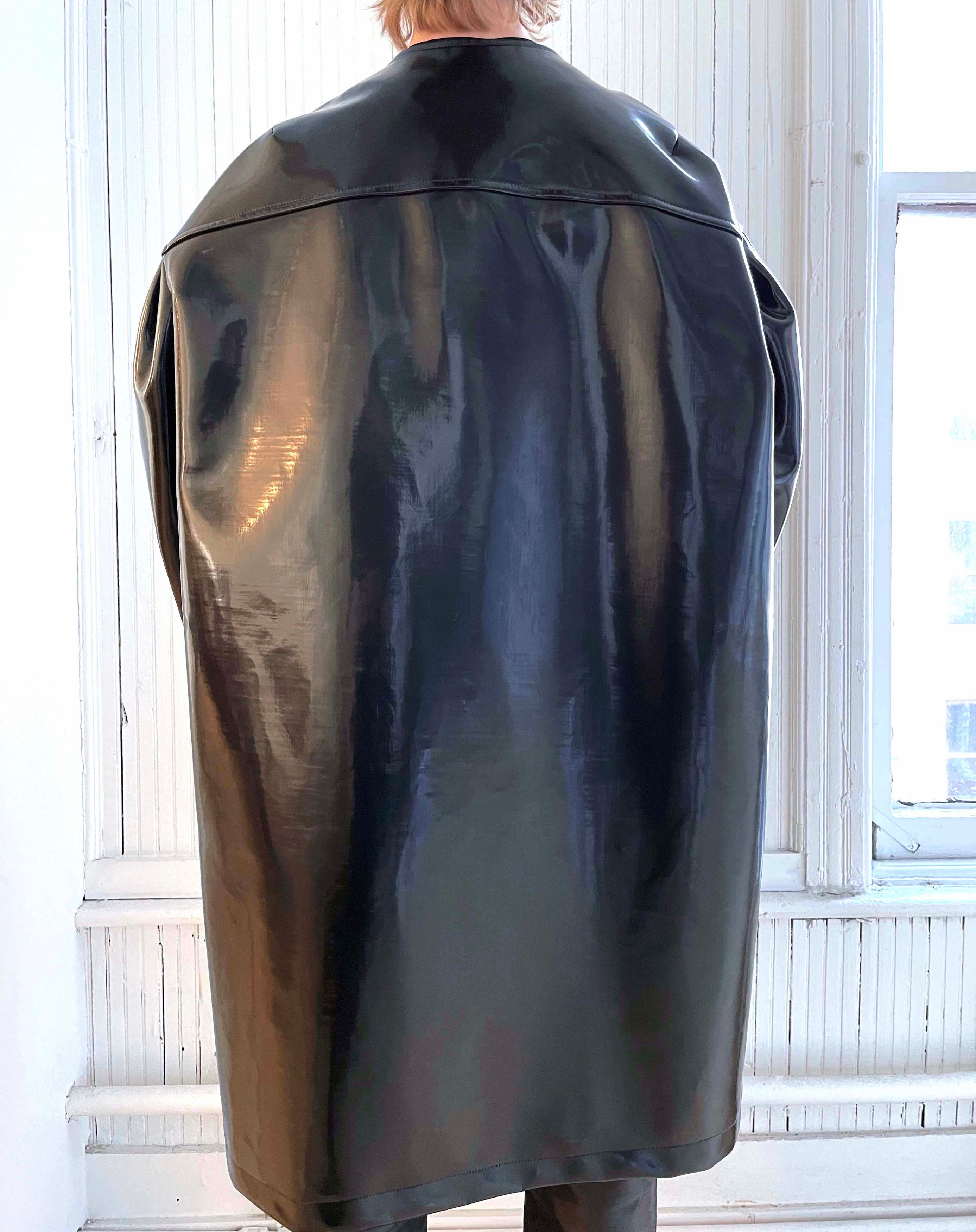 Raf Simons HOLYGRAIL BLADE RUNNER REPLICANT PATENT LEATHER COUTURE COAT Size US M / EU 48-50 / 2 - 18 Thumbnail