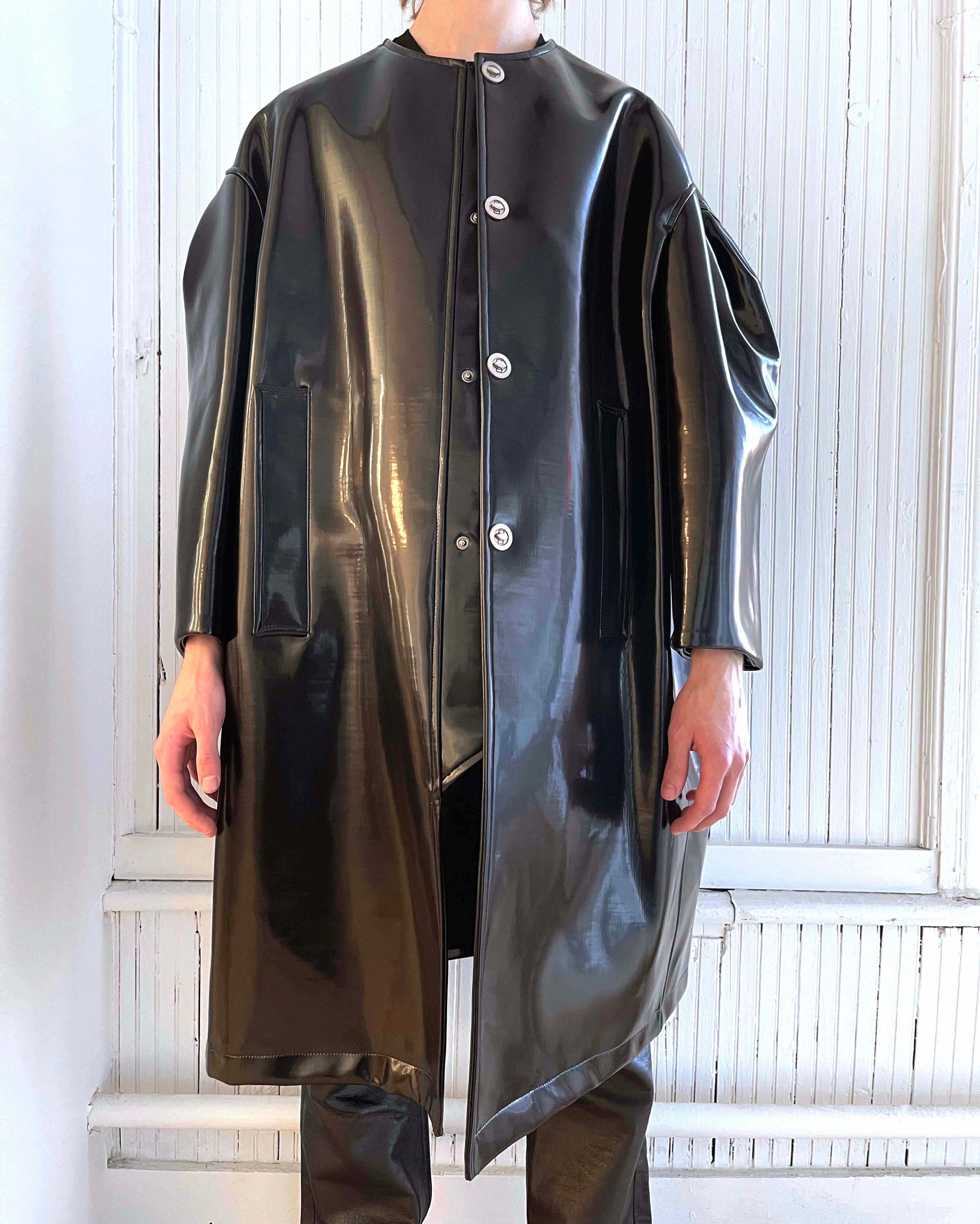 Raf Simons HOLYGRAIL BLADE RUNNER REPLICANT PATENT LEATHER COUTURE COAT Size US M / EU 48-50 / 2 - 15 Thumbnail