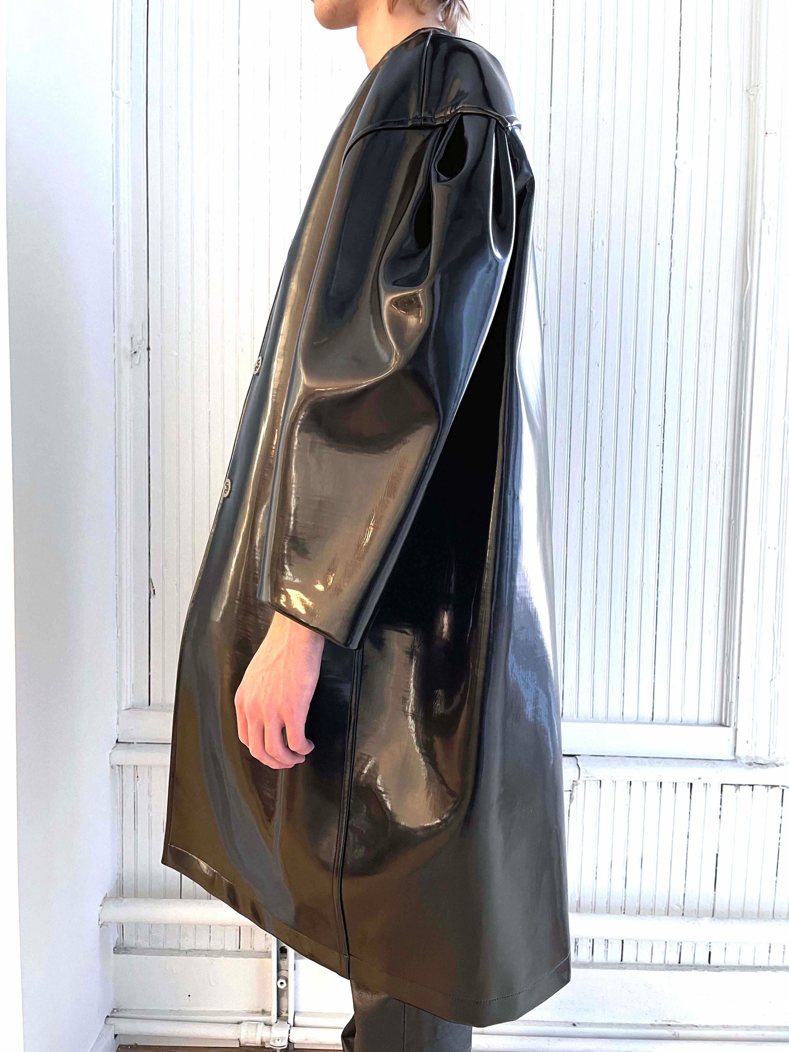 Raf Simons HOLYGRAIL BLADE RUNNER REPLICANT PATENT LEATHER COUTURE COAT Size US M / EU 48-50 / 2 - 17 Thumbnail
