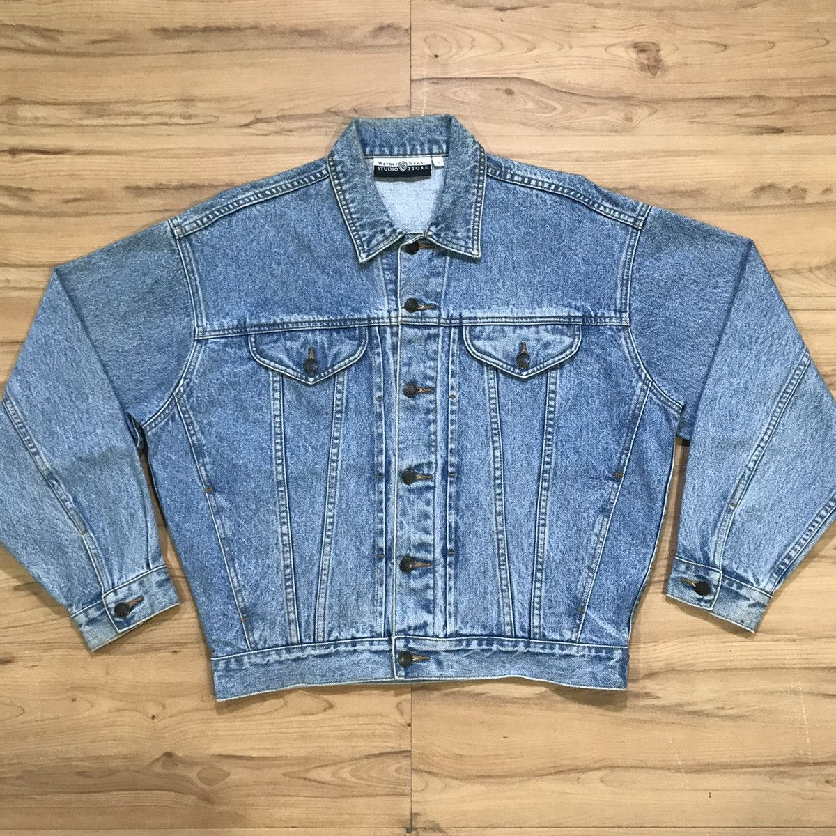Vintage × Warner Bros Vintage Warner Bros Looney Tunes Trucker Denim Jacket Size US S / EU 44-46 / 1 - 3 Thumbnail