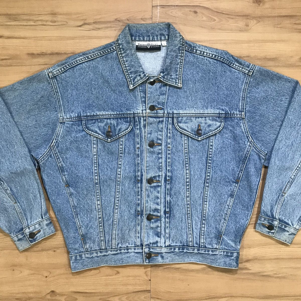 Vintage × Warner Bros Vintage Warner Bros Looney Tunes Trucker Denim Jacket Size US S / EU 44-46 / 1 - 4 Thumbnail