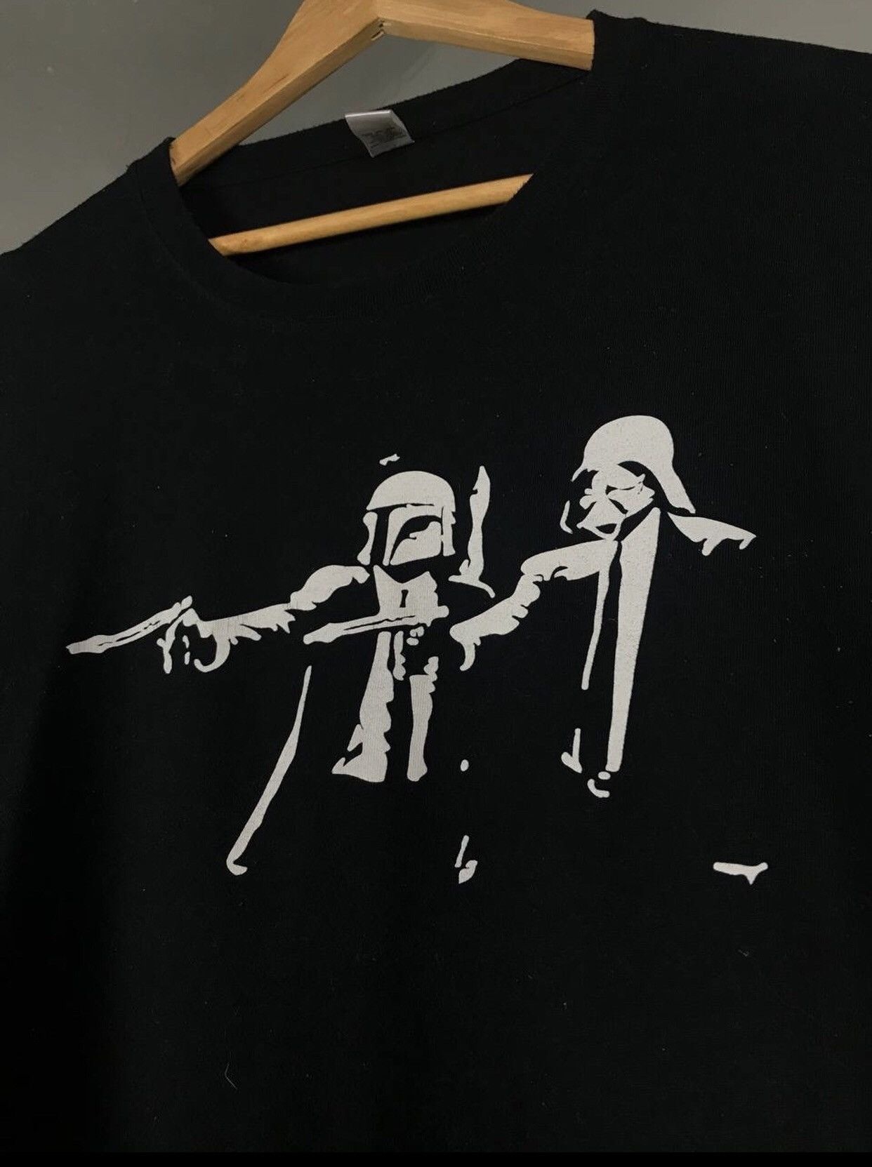 Vintage Pulp Fiction x Star Wars vintage movie humor tee Size US L / EU 52-54 / 3 - 3 Thumbnail