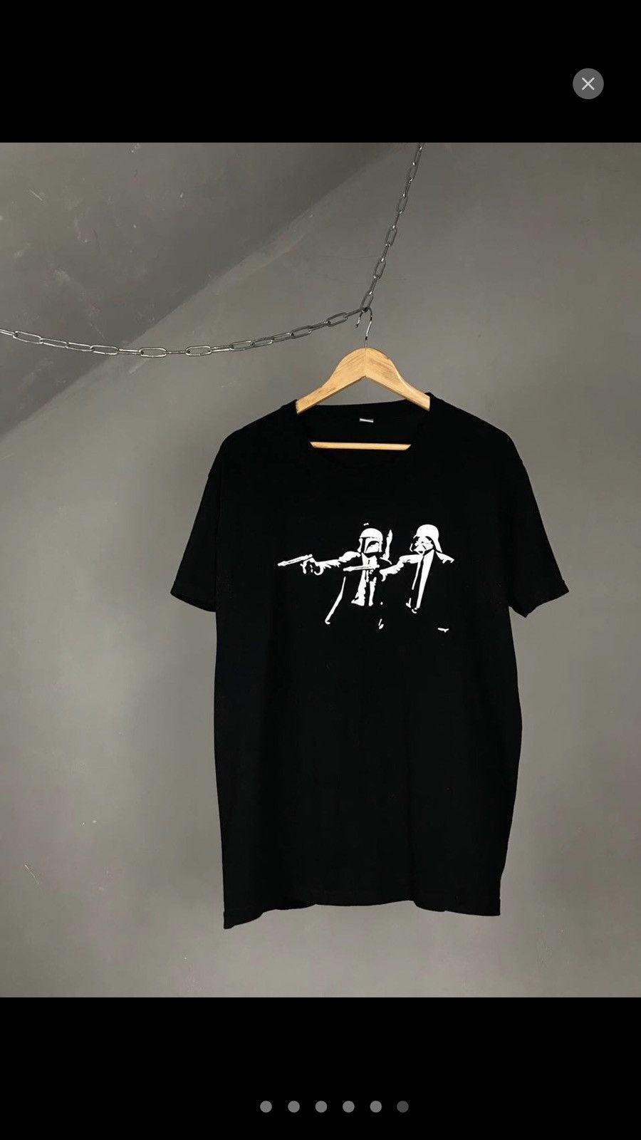 Vintage Pulp Fiction x Star Wars vintage movie humor tee Size US L / EU 52-54 / 3 - 8 Thumbnail