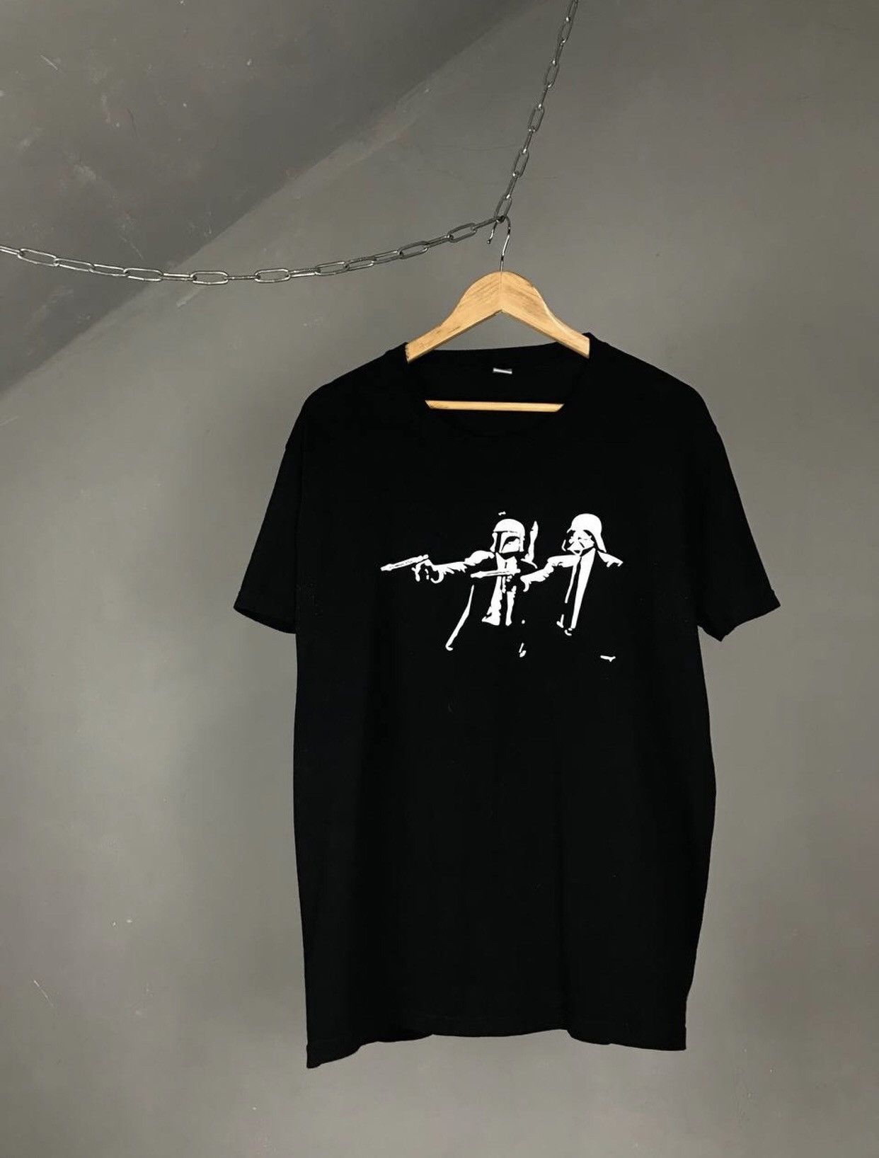 Vintage Pulp Fiction x Star Wars vintage movie humor tee Size US L / EU 52-54 / 3 - 1 Thumbnail