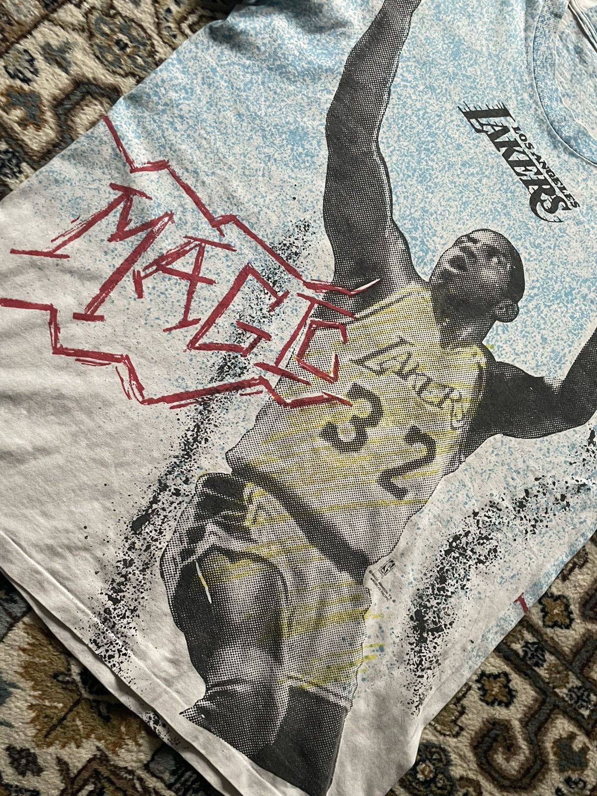 90sレイカーズMAGIC JOHNSON Tシャツ ビンテージ　NBA 90sレイカーズMAGIC JOHNSON Tシャツ ビンテージ NBA - メルカリ