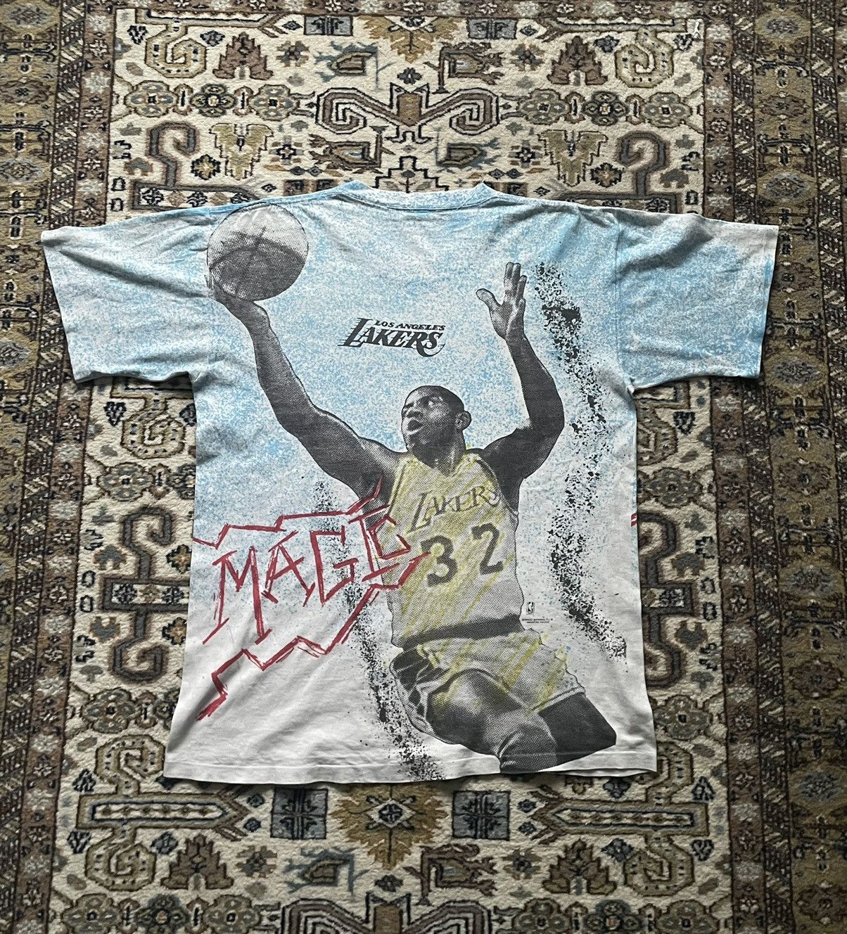 NBA × Vintage Vintage Magic Johnson All Over Print aop tee Lakers NBA Size US L / EU 52-54 / 3 - 3 Thumbnail