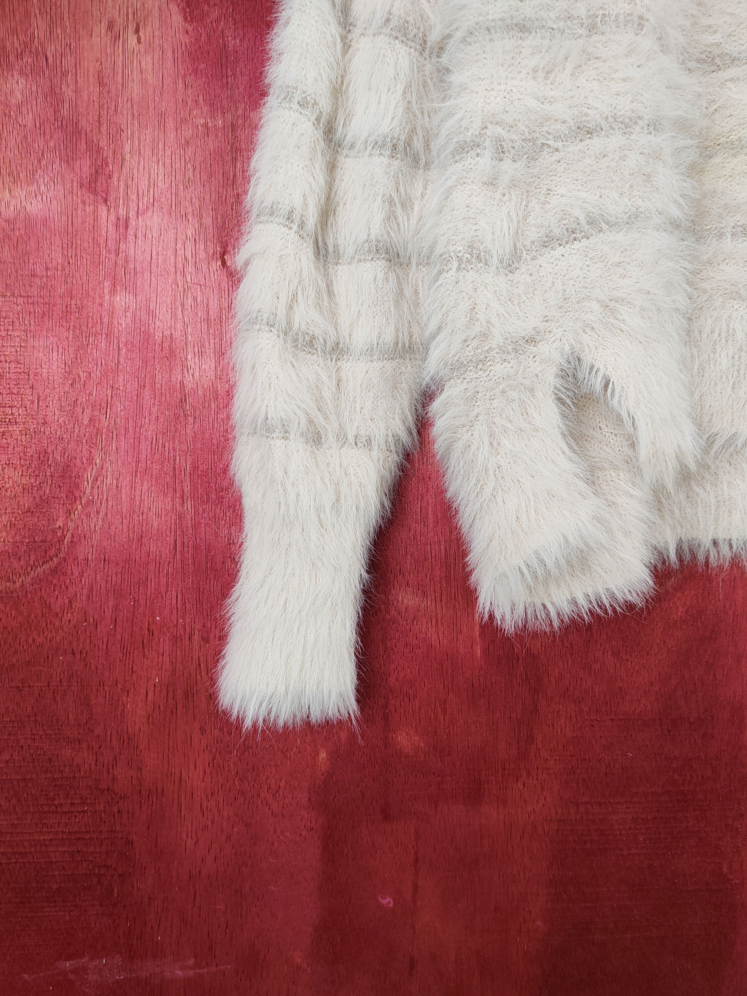 Homespun Knitwear Continuer de Nice Claup Shaggy Fur Mohair Knitwear #S795 Size L / US 10 / IT 46 - 4 Thumbnail