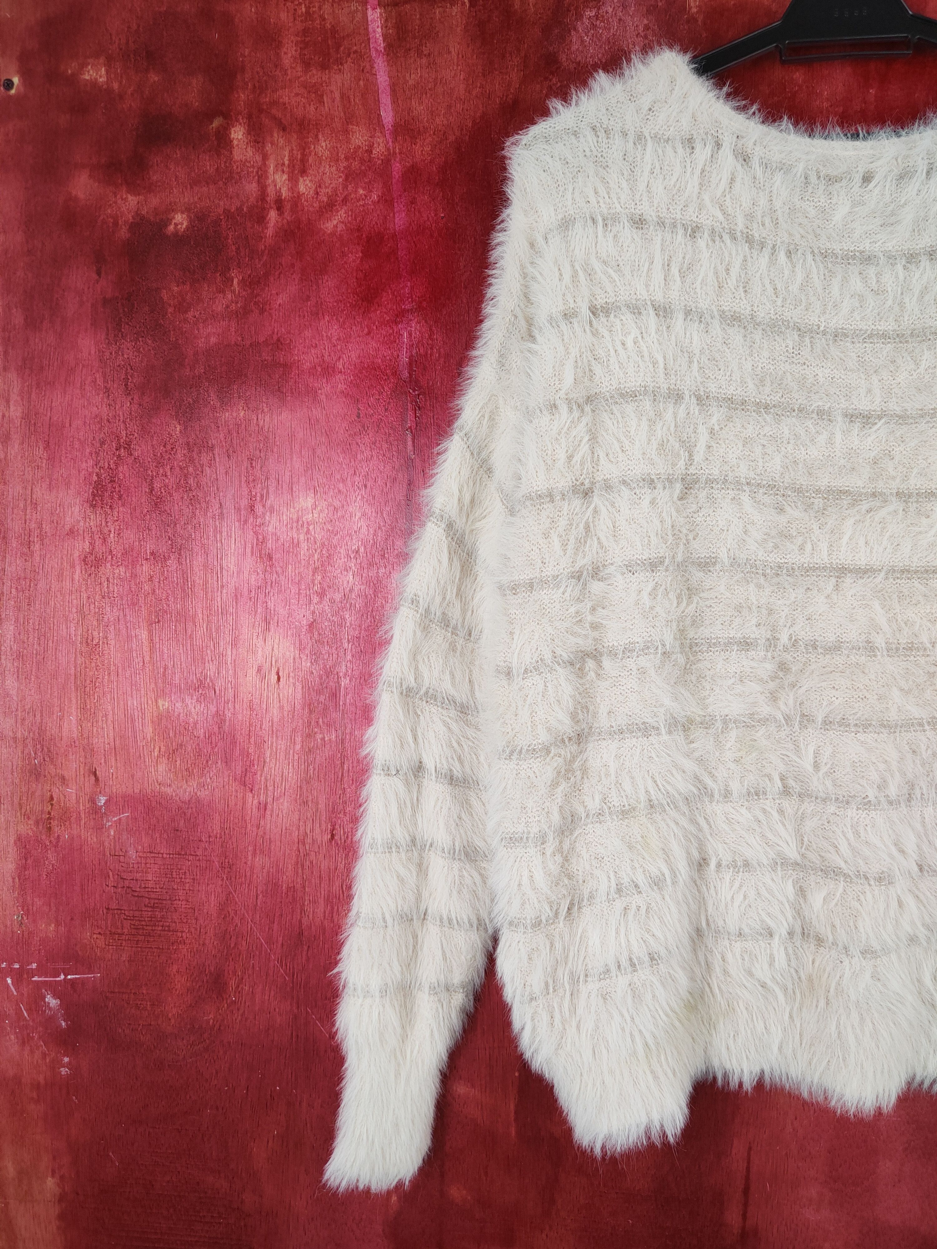 Homespun Knitwear Continuer de Nice Claup Shaggy Fur Mohair Knitwear #S795 Size L / US 10 / IT 46 - 8 Thumbnail