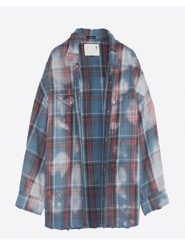 R13 Bleached oversized cowboy shirt. Small Size US S / EU 44-46 / 1 - 4 Thumbnail