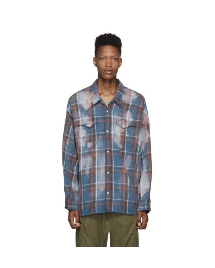 R13 Bleached oversized cowboy shirt. Small Size US S / EU 44-46 / 1 - 5 Thumbnail