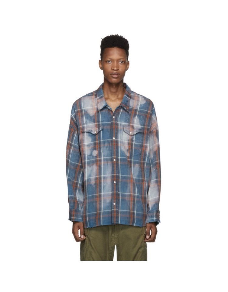 R13 Bleached oversized cowboy shirt. Small Size US S / EU 44-46 / 1 - 9 Thumbnail