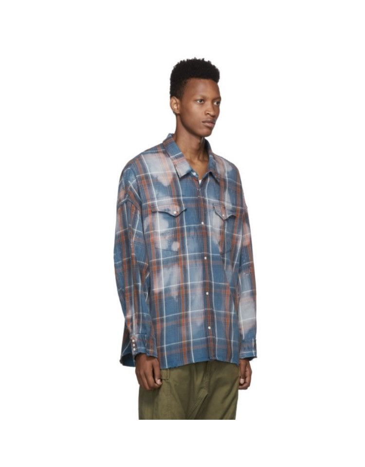 R13 Bleached oversized cowboy shirt. Small Size US S / EU 44-46 / 1 - 8 Thumbnail