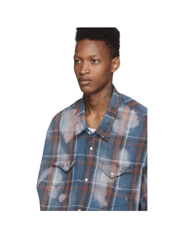 R13 Bleached oversized cowboy shirt. Small Size US S / EU 44-46 / 1 - 6 Thumbnail