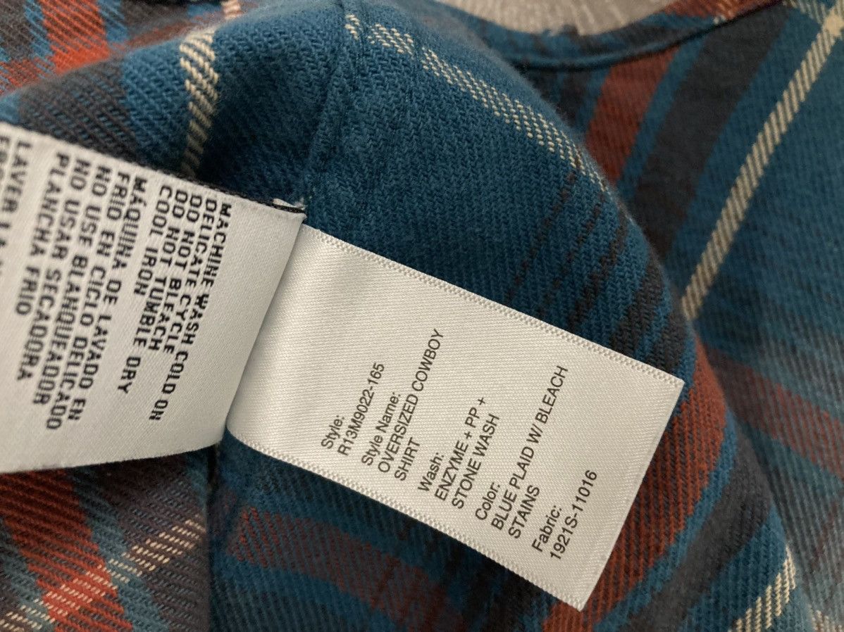 R13 Bleached oversized cowboy shirt. Small Size US S / EU 44-46 / 1 - 14 Thumbnail