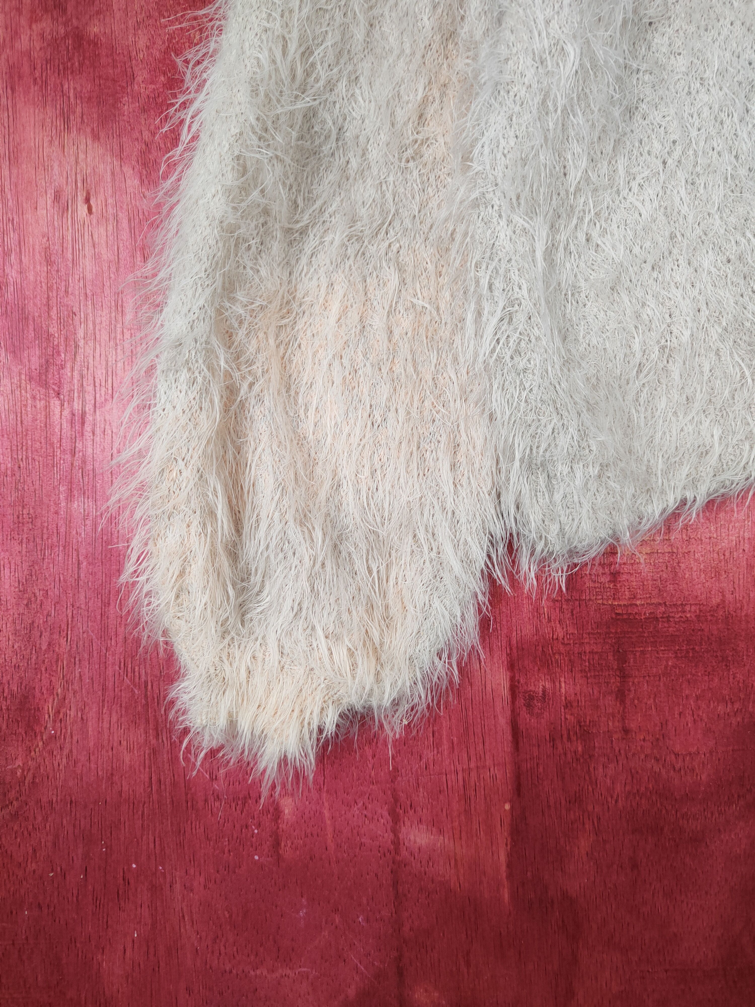 Homespun Knitwear Magender faded sleeve Shag Shaggy Fur Mohair Knitwear #S796 Size M / US 6-8 / IT 42-44 - 4 Thumbnail