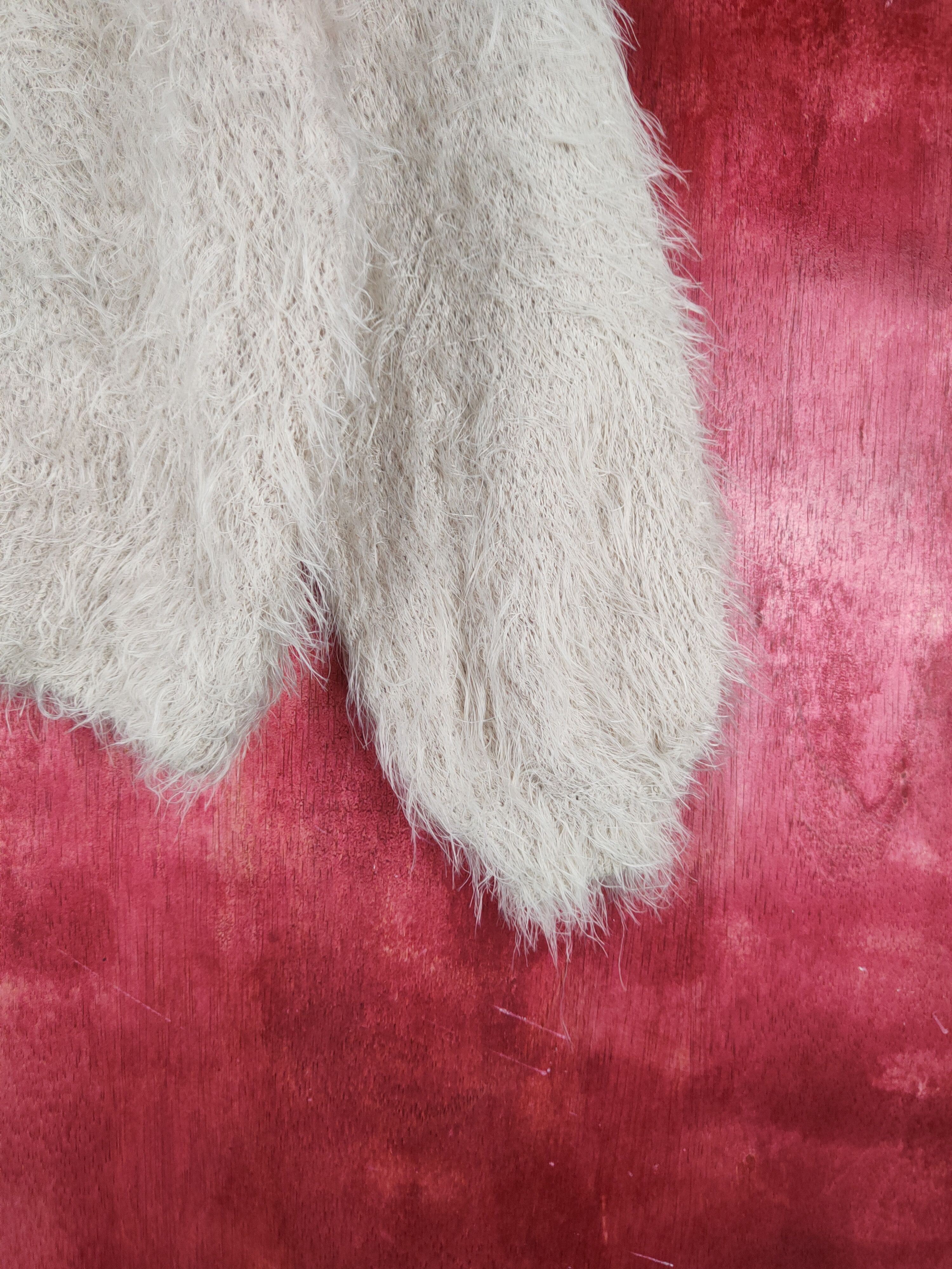Homespun Knitwear Magender faded sleeve Shag Shaggy Fur Mohair Knitwear #S796 Size M / US 6-8 / IT 42-44 - 6 Thumbnail