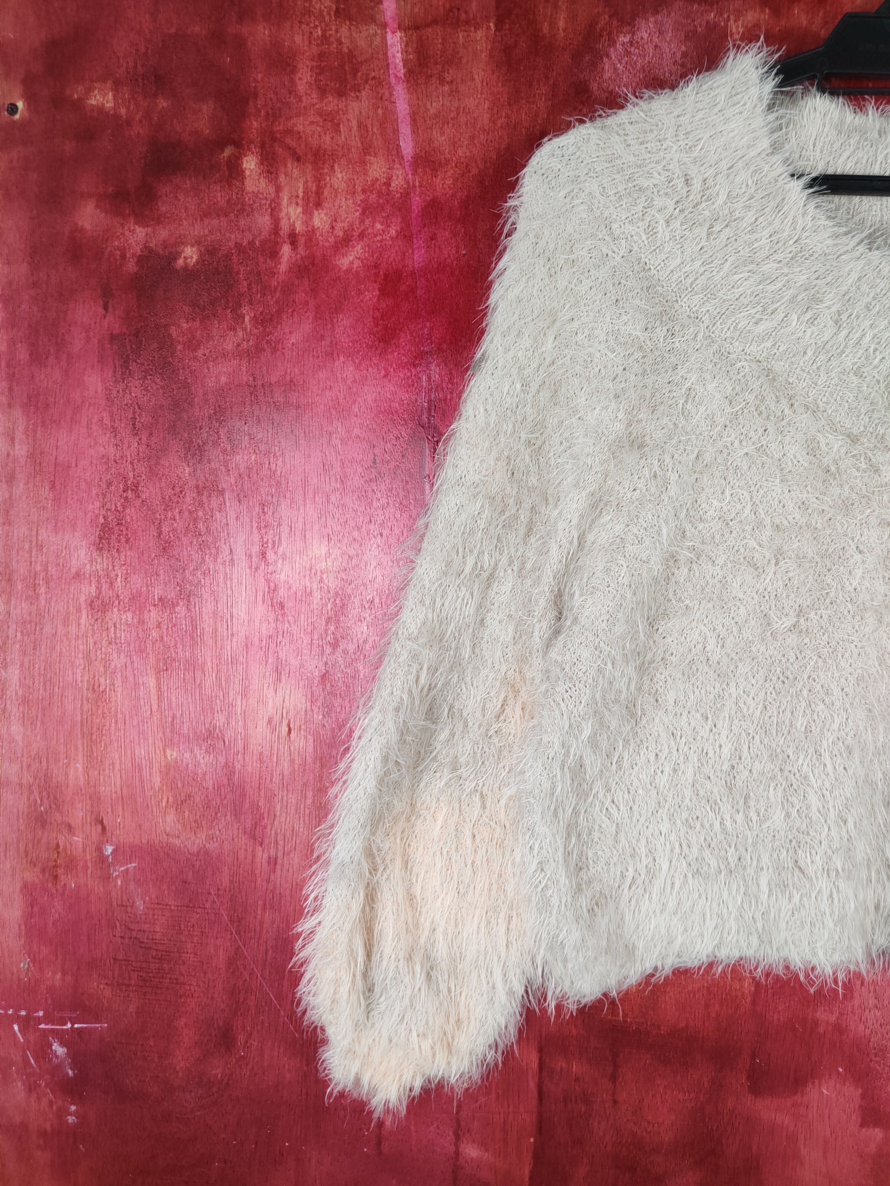 Homespun Knitwear Magender faded sleeve Shag Shaggy Fur Mohair Knitwear #S796 Size M / US 6-8 / IT 42-44 - 3 Thumbnail