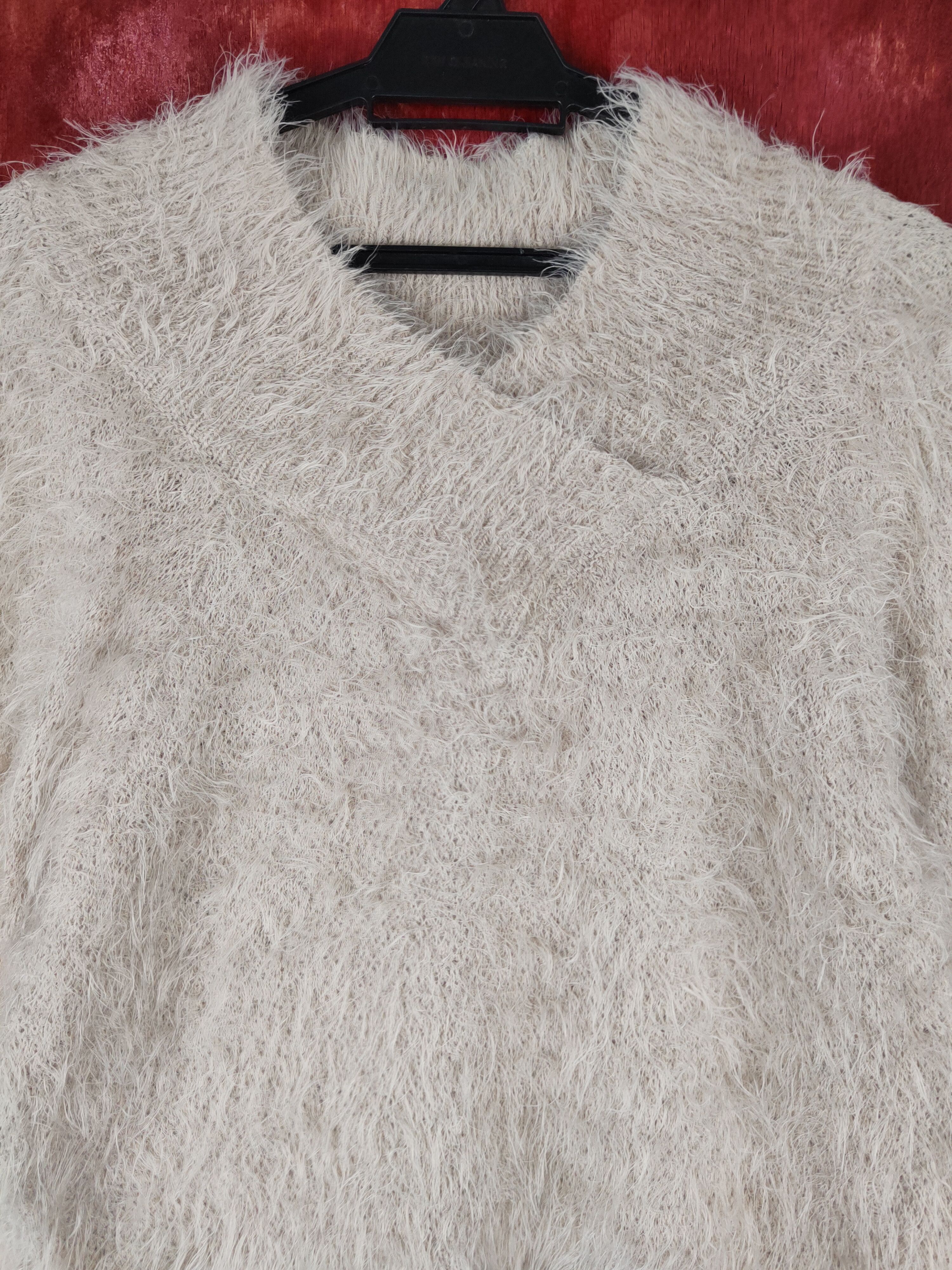 Homespun Knitwear Magender faded sleeve Shag Shaggy Fur Mohair Knitwear #S796 Size M / US 6-8 / IT 42-44 - 2 Thumbnail