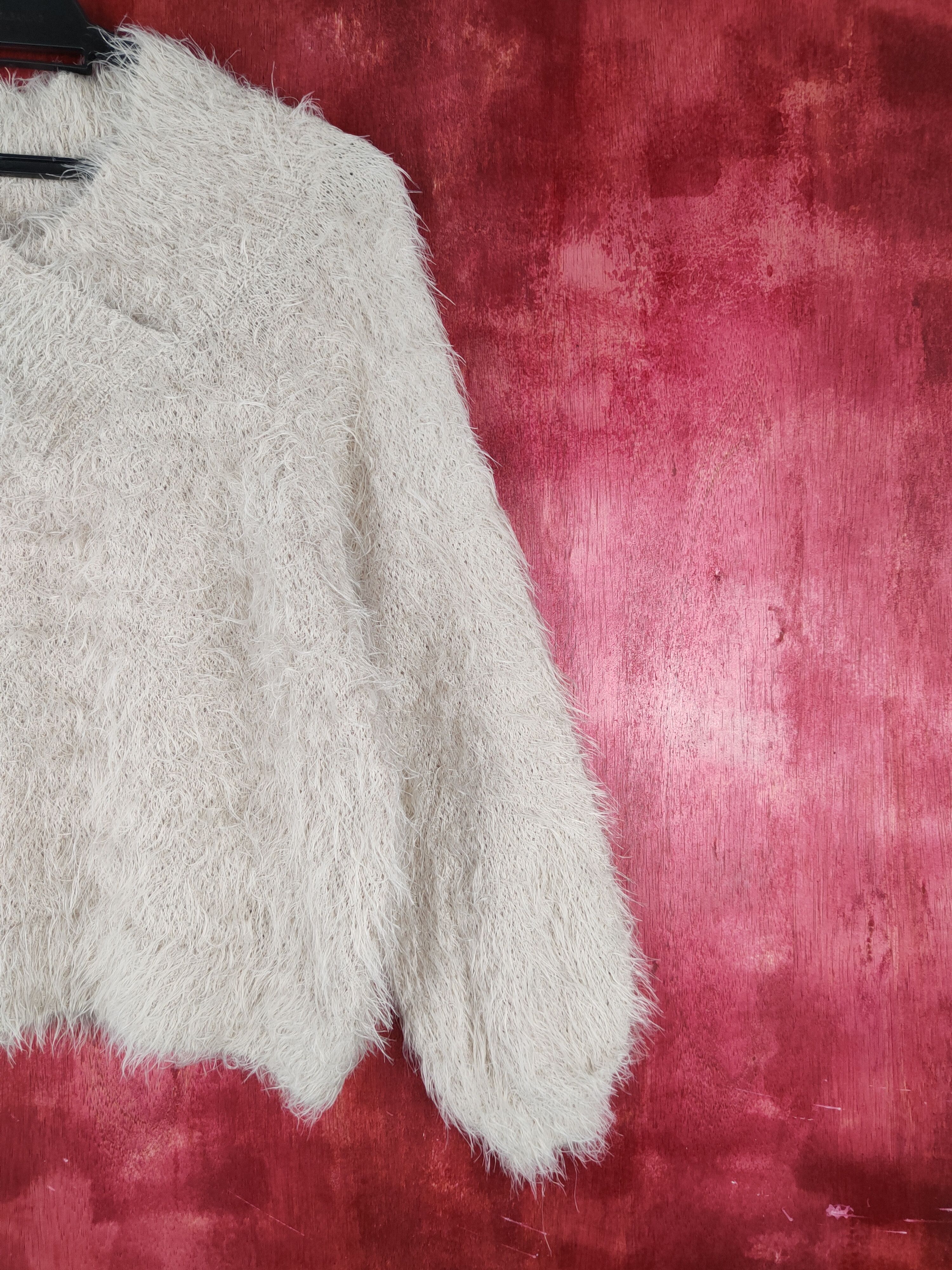 Homespun Knitwear Magender faded sleeve Shag Shaggy Fur Mohair Knitwear #S796 Size M / US 6-8 / IT 42-44 - 5 Thumbnail