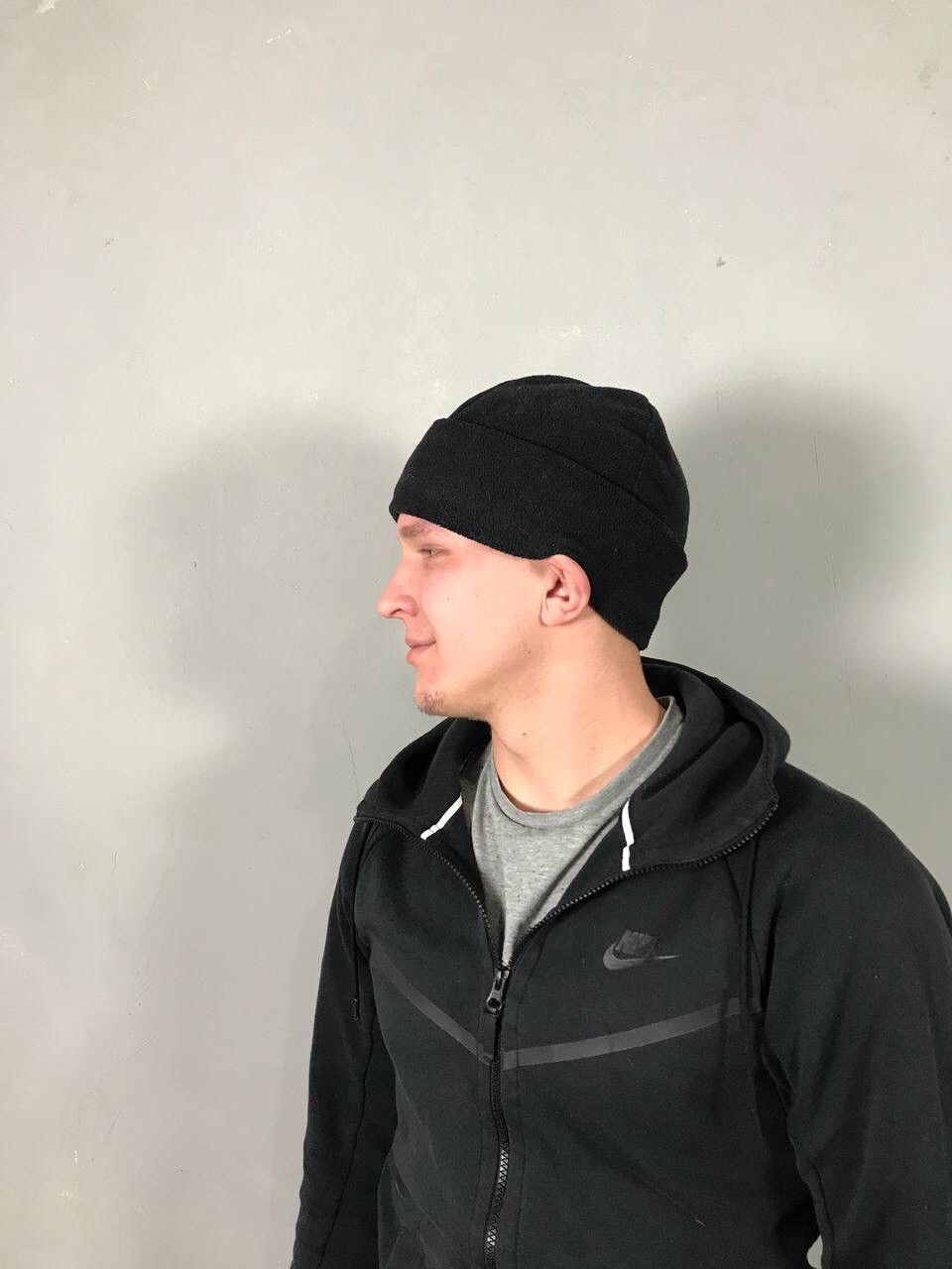 Nike × Vintage Nike Vintage Swoosh Streetwear Black Hat Size ONE SIZE - 3 Thumbnail