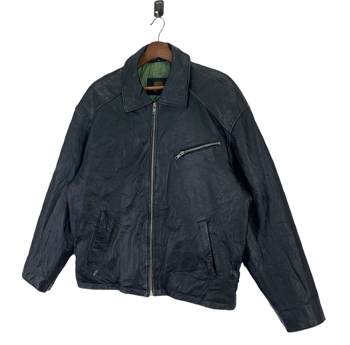 Marlboro × Marlboro Classics × Marlboro Unlimited VINTAGE BLACK LEATHER MARLBORO BIKER JACKET Size US M / EU 48-50 / 2 - 4 Thumbnail