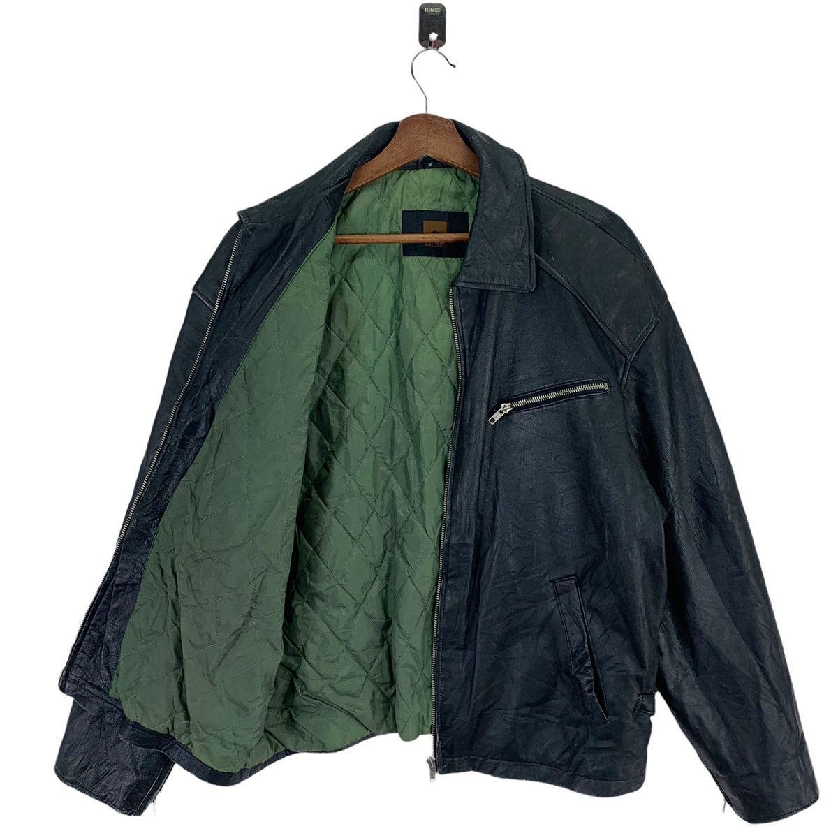 Marlboro × Marlboro Classics × Marlboro Unlimited VINTAGE BLACK LEATHER MARLBORO BIKER JACKET Size US M / EU 48-50 / 2 - 3 Thumbnail