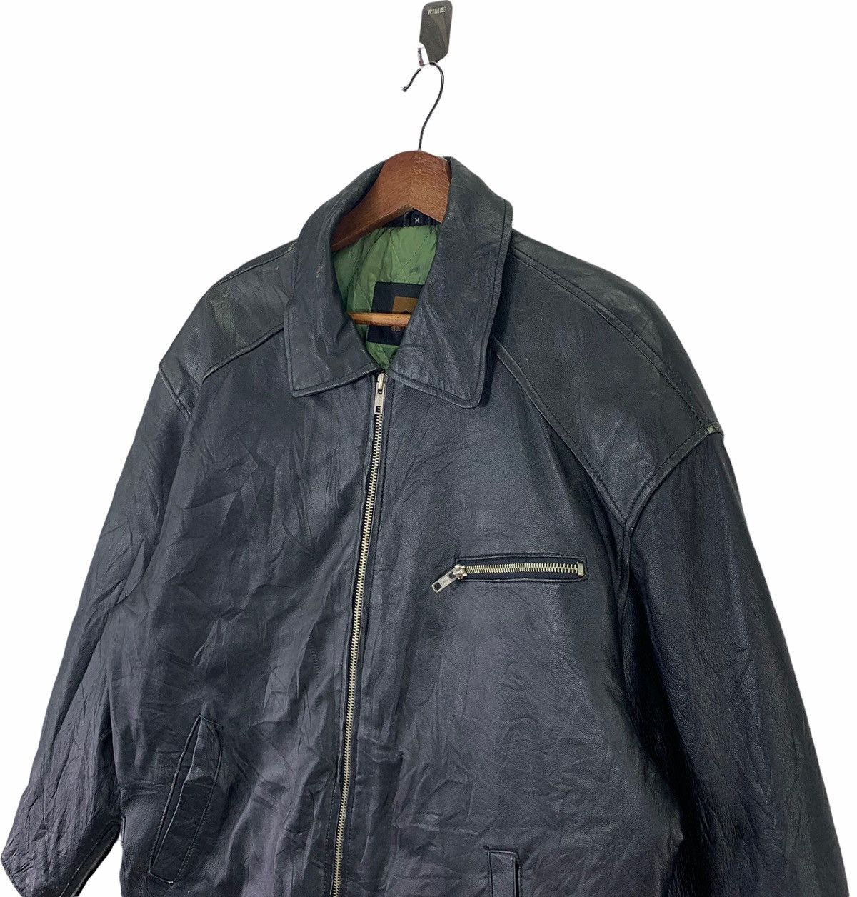 Marlboro × Marlboro Classics × Marlboro Unlimited VINTAGE BLACK LEATHER MARLBORO BIKER JACKET Size US M / EU 48-50 / 2 - 5 Thumbnail