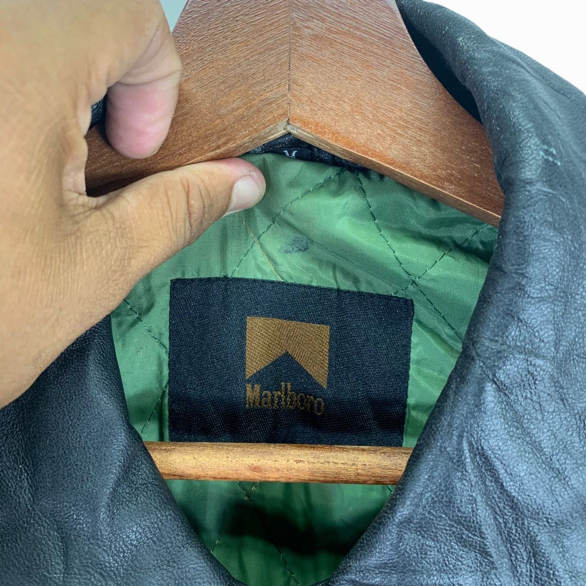 Marlboro × Marlboro Classics × Marlboro Unlimited VINTAGE BLACK LEATHER MARLBORO BIKER JACKET Size US M / EU 48-50 / 2 - 8 Thumbnail