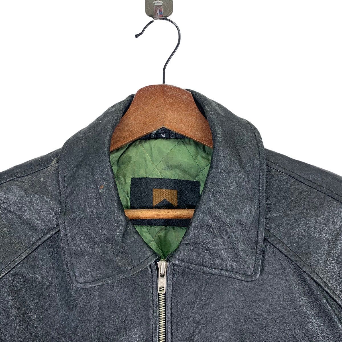 Marlboro × Marlboro Classics × Marlboro Unlimited VINTAGE BLACK LEATHER MARLBORO BIKER JACKET Size US M / EU 48-50 / 2 - 7 Thumbnail