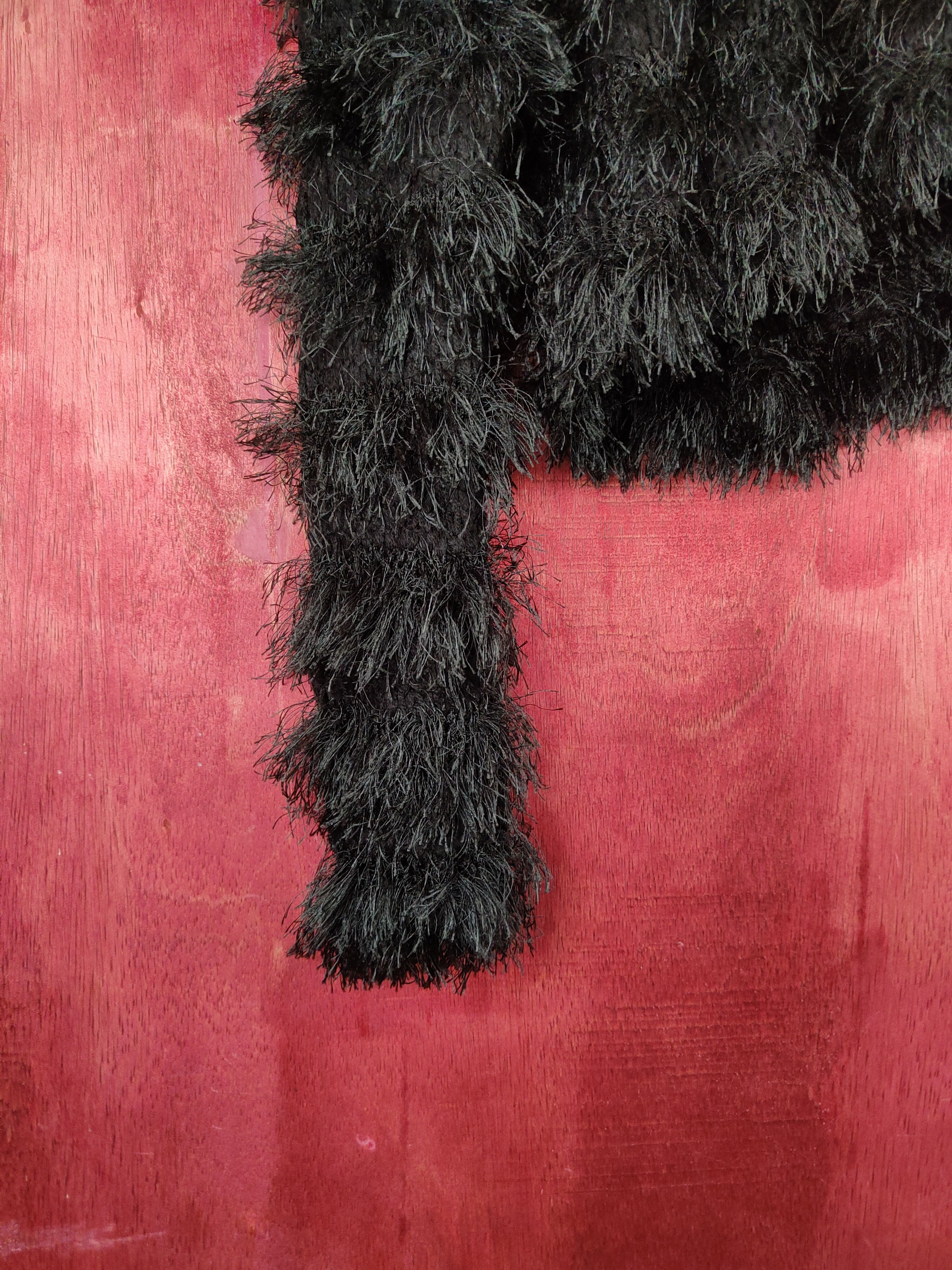 Japanese Brand DL Here's Avenue Black Shag Shaggy Fur Mohair Knitwear #S801 Size M / US 6-8 / IT 42-44 - 4 Thumbnail