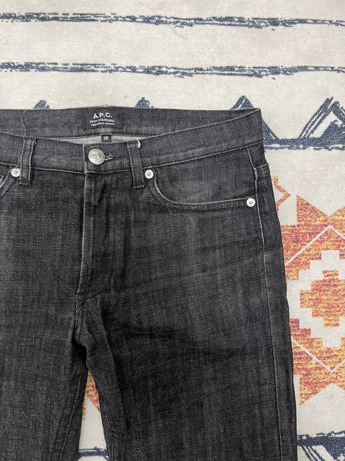 A.P.C. Apc Petit Standard Jean Droit Etroit Size US 30 / EU 46 - 4 Thumbnail
