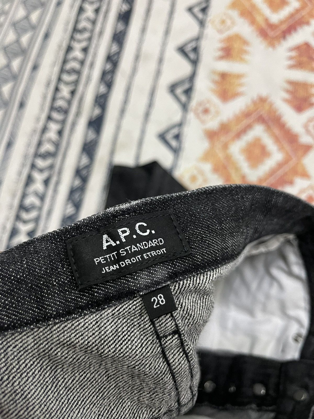 A.P.C. Apc Petit Standard Jean Droit Etroit Size US 30 / EU 46 - 7 Thumbnail