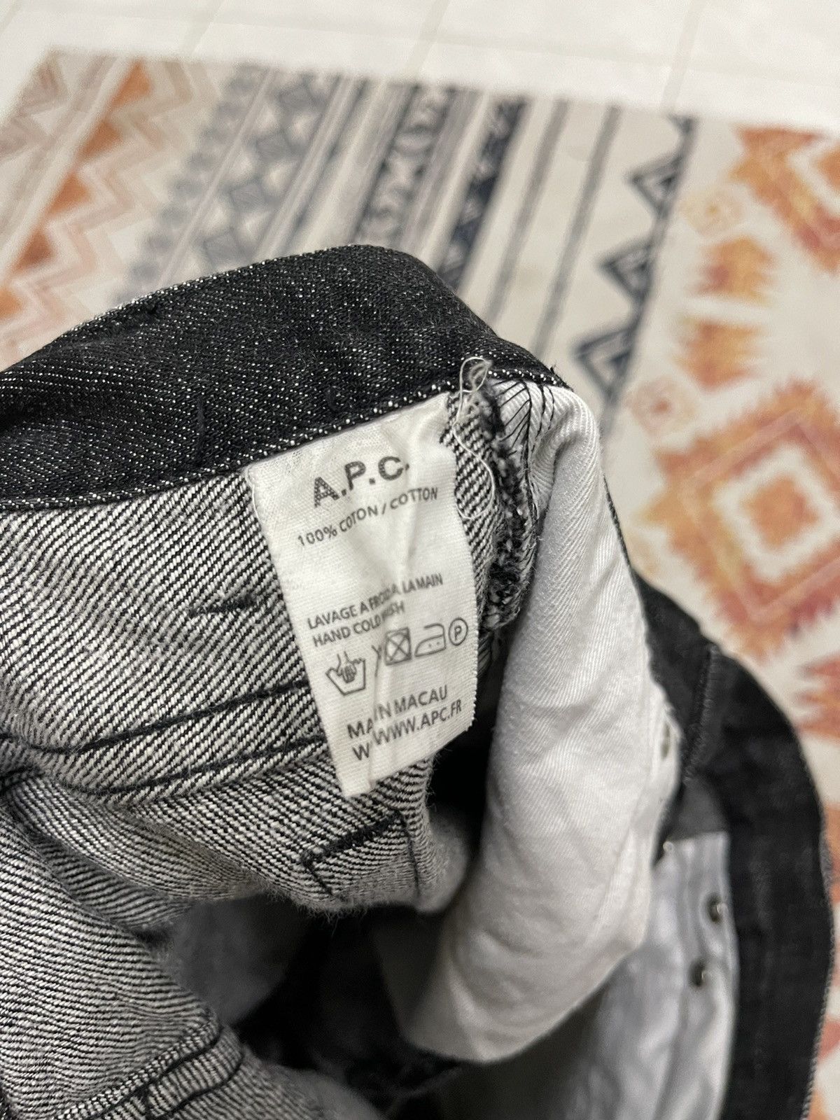 A.P.C. Apc Petit Standard Jean Droit Etroit Size US 30 / EU 46 - 8 Thumbnail