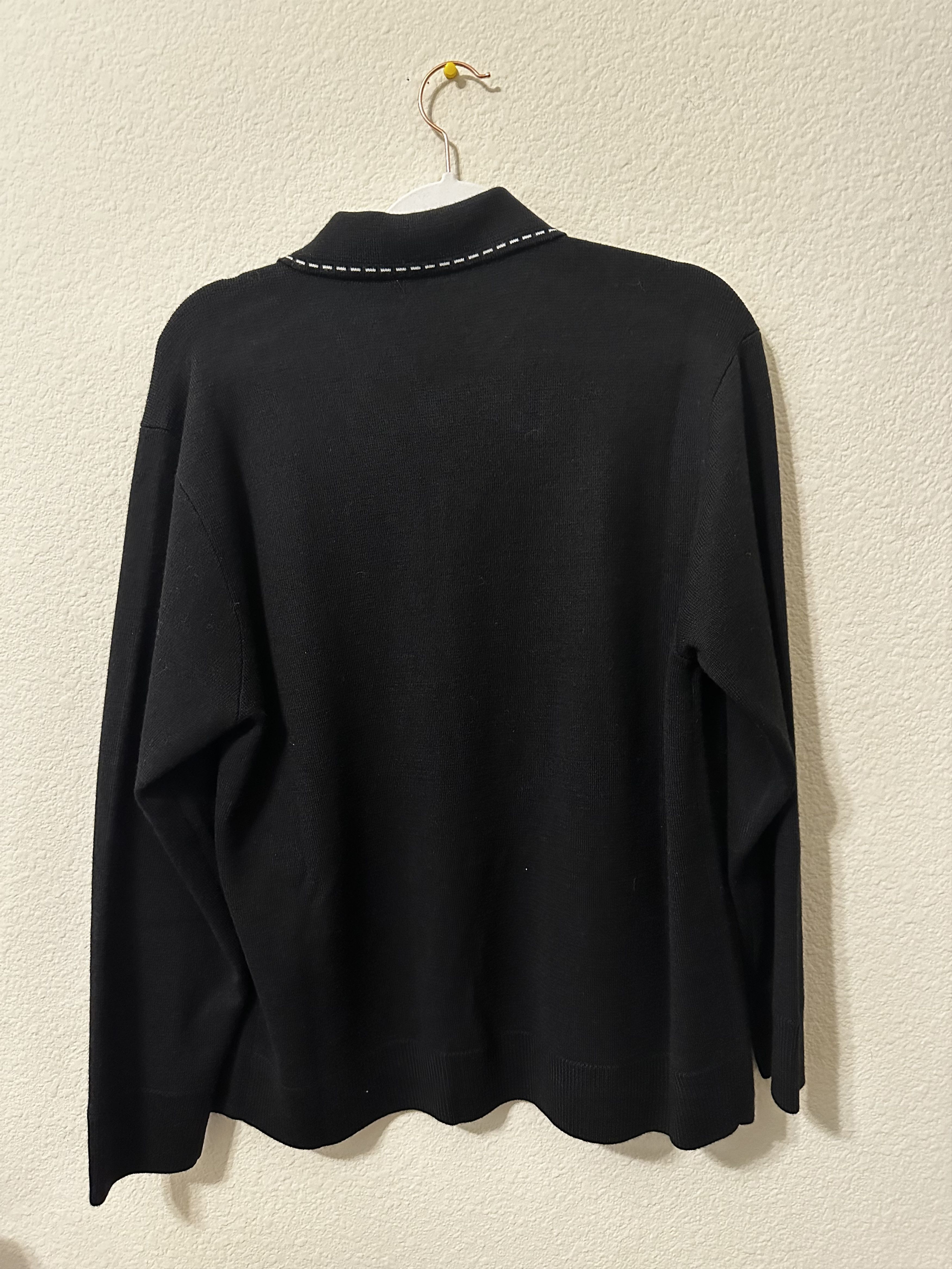 Supreme Contrast Stitch Button Up Sweater (FW22) - $168