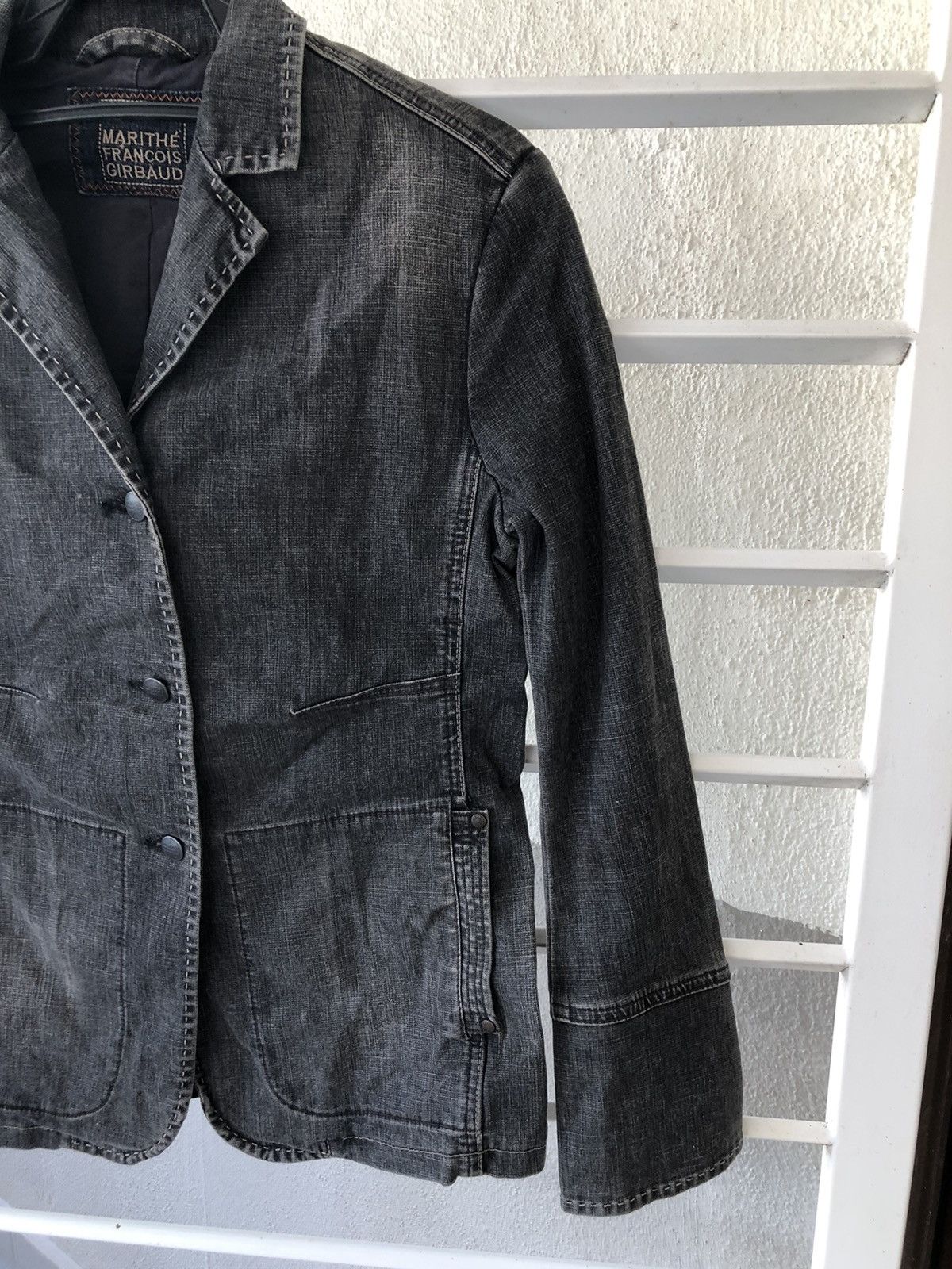 Marithe + Francois Girbaud Marithe Francois Girbaud denim blazer Size US M / EU 48-50 / 2 - 2 Thumbnail