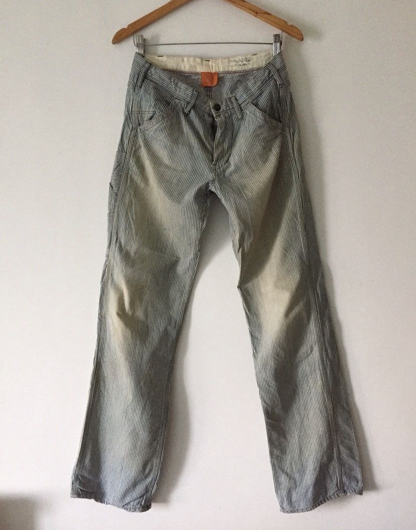 Hysteric Glamour × OMNIGOD × Tornado Mart Rare Worker striped Jail Omnigod Japan Branded Size US 30 / EU 46 - 1 Thumbnail