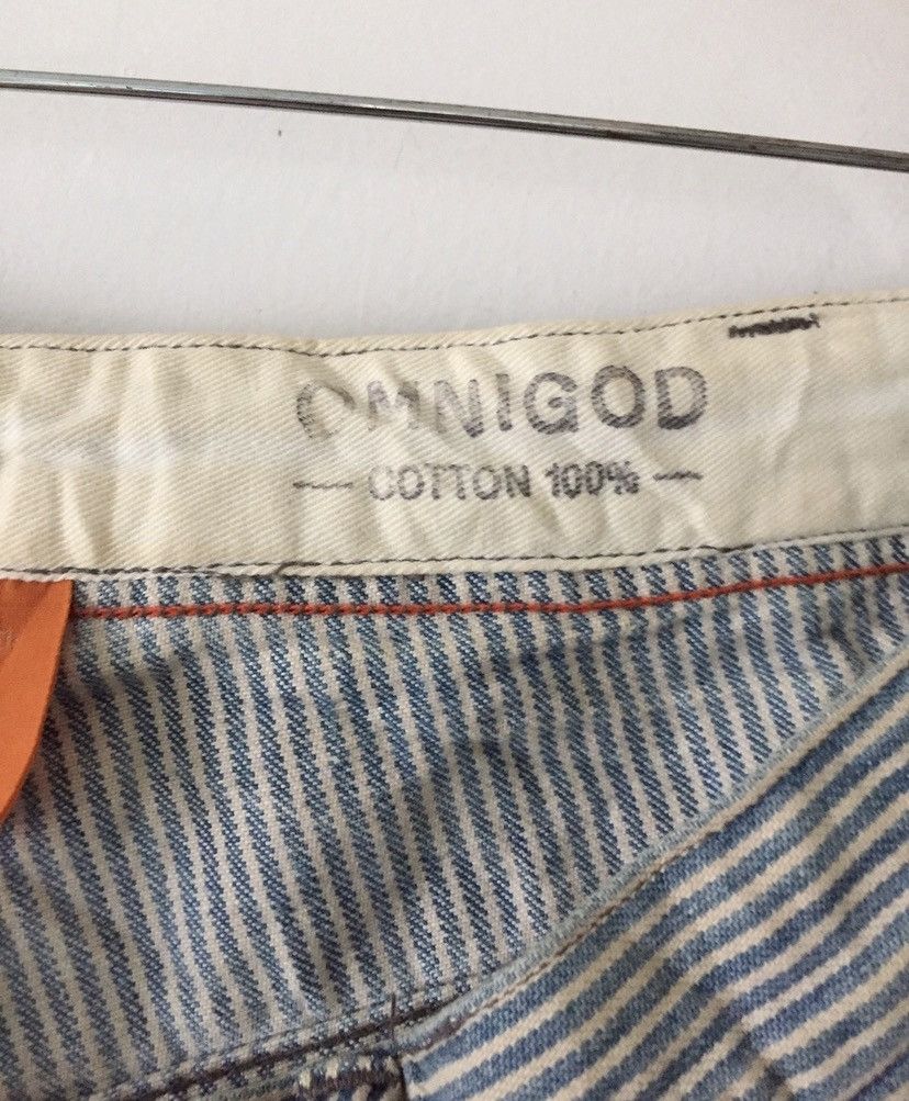 Hysteric Glamour × OMNIGOD × Tornado Mart Rare Worker striped Jail Omnigod Japan Branded Size US 30 / EU 46 - 4 Thumbnail