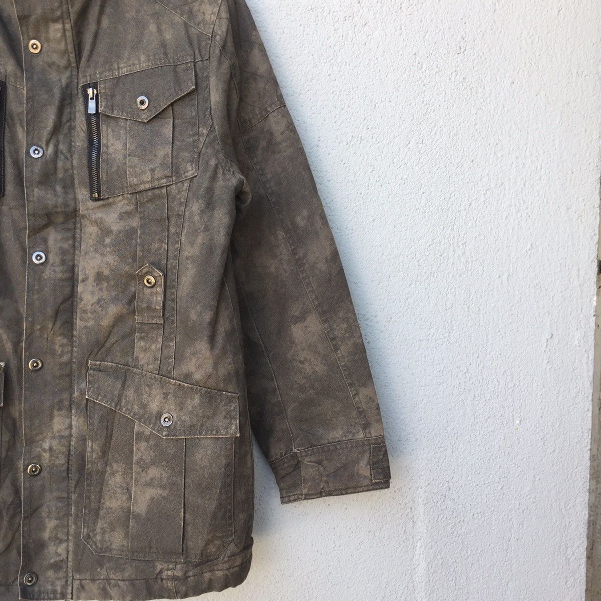 Hunter Vintage Create Barefoot Faded Acid Wash Jacket Multi Pocket Size US M / EU 48-50 / 2 - 5 Thumbnail