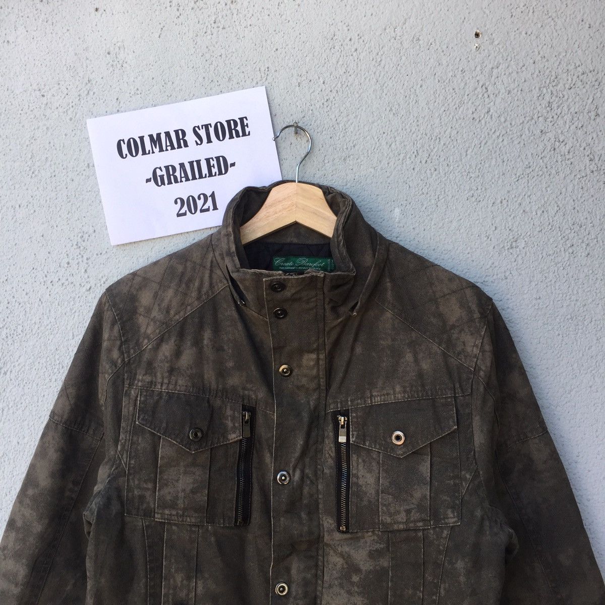 Hunter Vintage Create Barefoot Faded Acid Wash Jacket Multi Pocket Size US M / EU 48-50 / 2 - 2 Thumbnail
