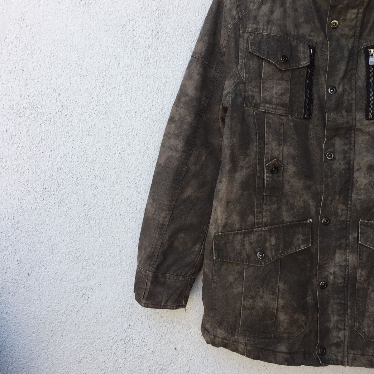Hunter Vintage Create Barefoot Faded Acid Wash Jacket Multi Pocket Size US M / EU 48-50 / 2 - 4 Thumbnail